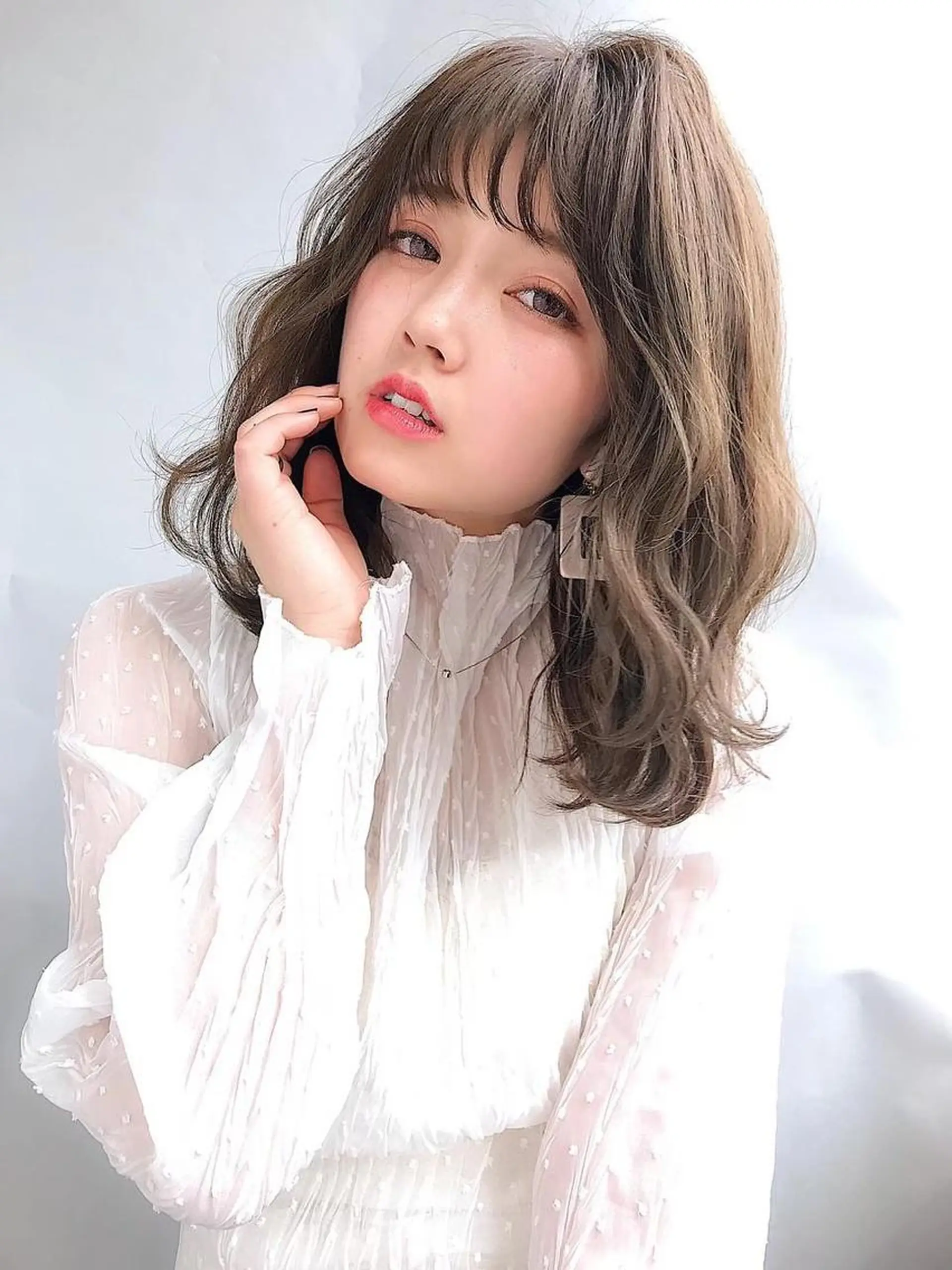 セミロング カット ヘアカラー トリートメント 美髪艶髪/小顔カット 💎廣田浩輔のヘアスタイル