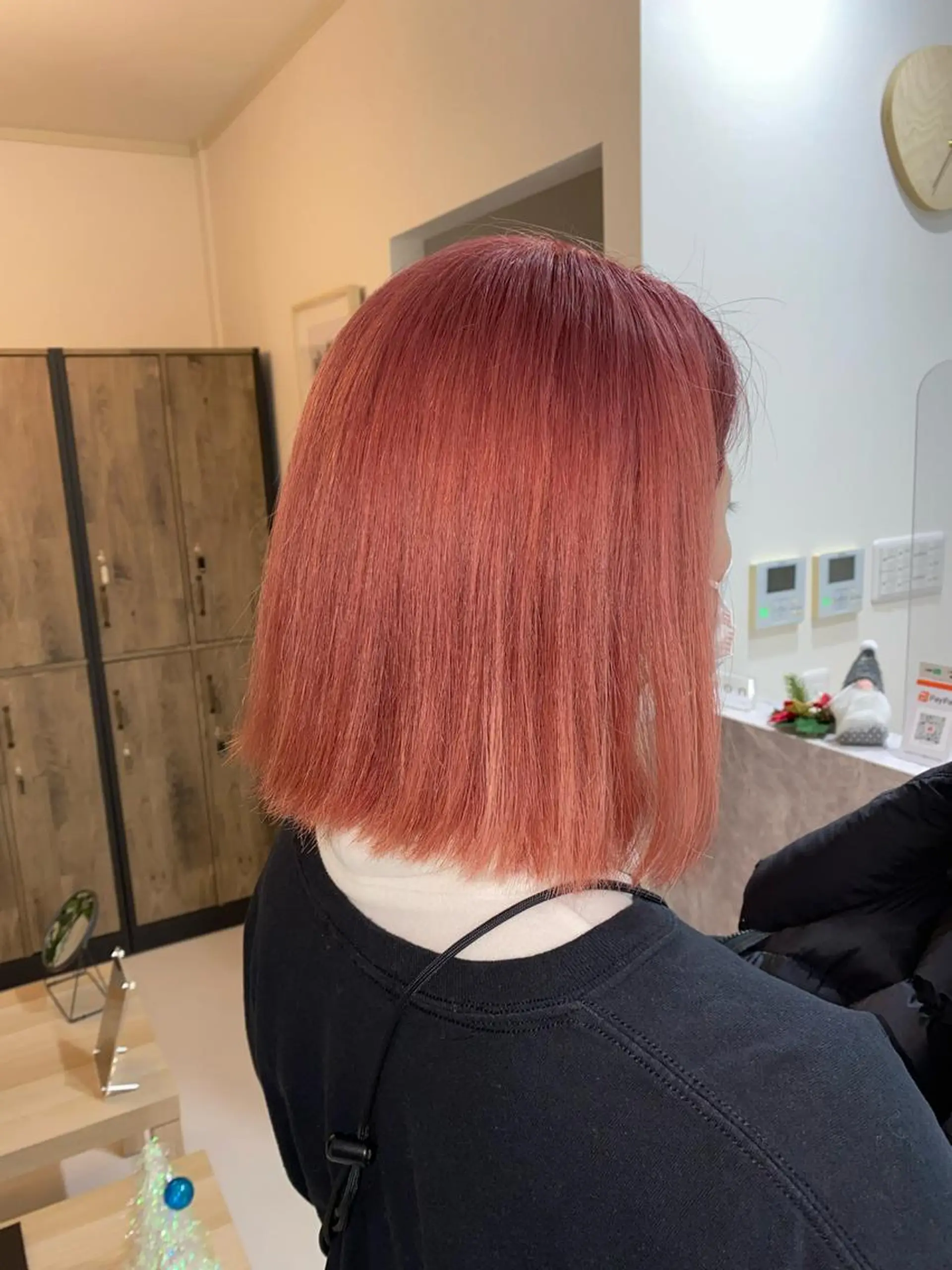 ミディアム ヘアカラー 手塚 麗のヘアスタイル