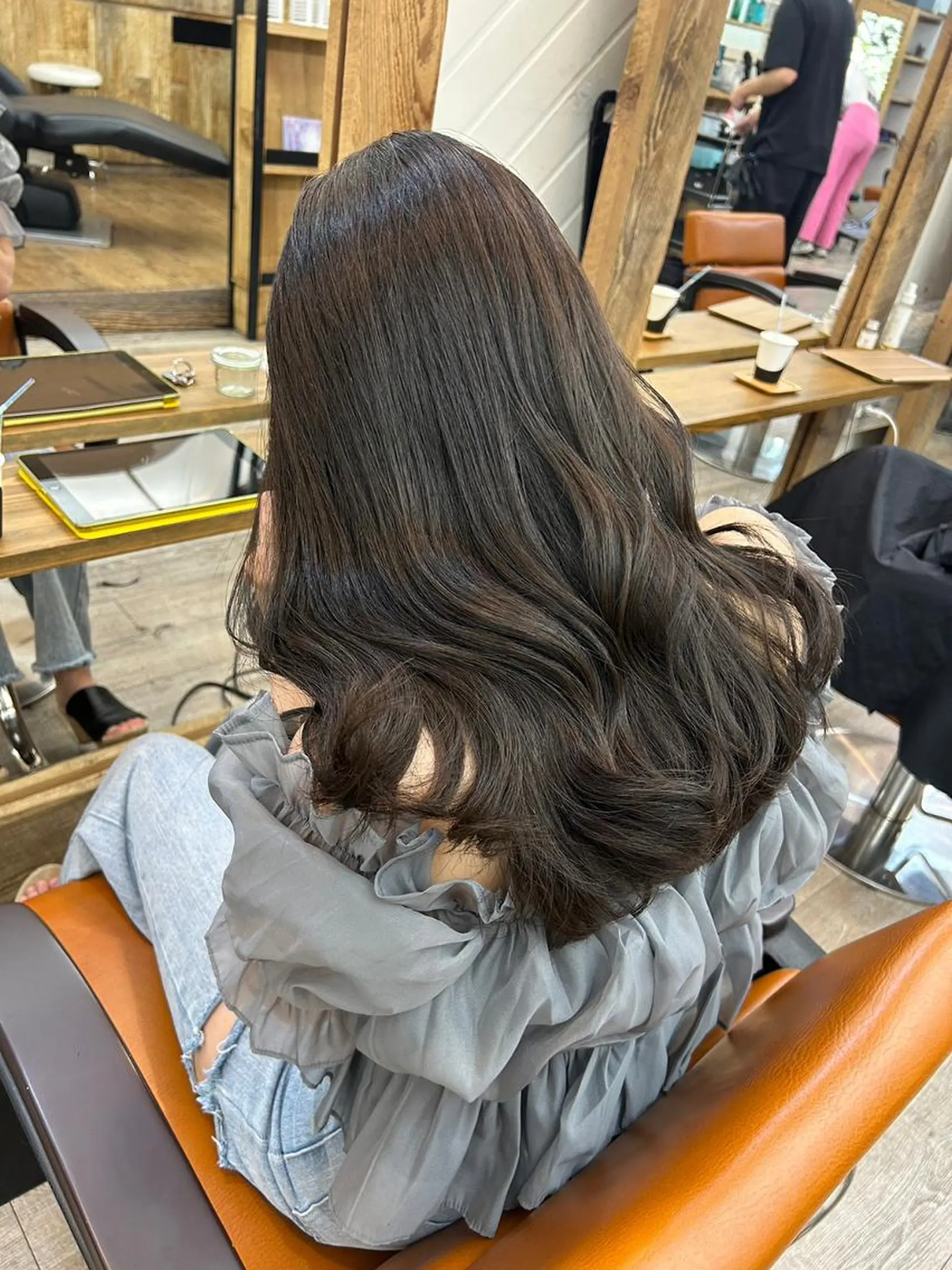 ショート カラー パーマ ヘアアレンジ バレイヤージュ ブリーチ ケアブリーチ ダブルカラー イヤリングカラー ROW町田🌹 大人可愛い/艶髪改善のヘアスタイル