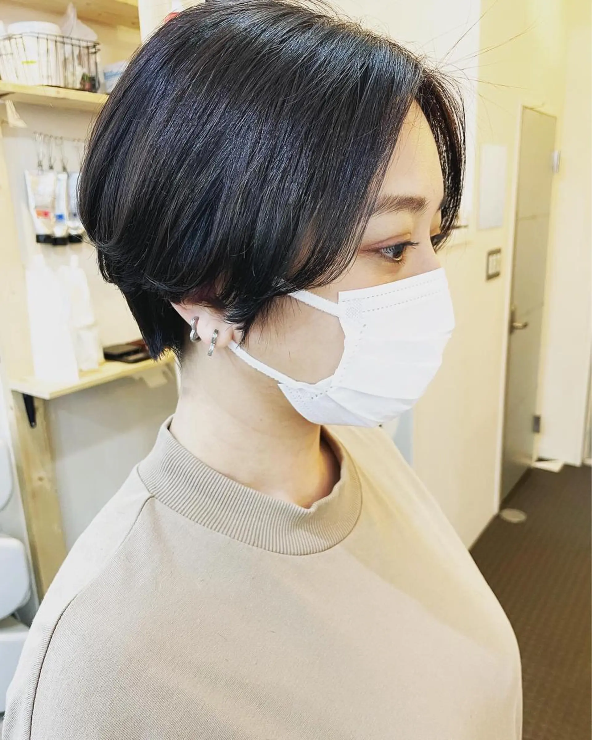 ショート カラー キッズ カット ヘアカラー トリートメント SUN GLOW  サングロウ所属・ナカノメ トシアキのヘアスタイル