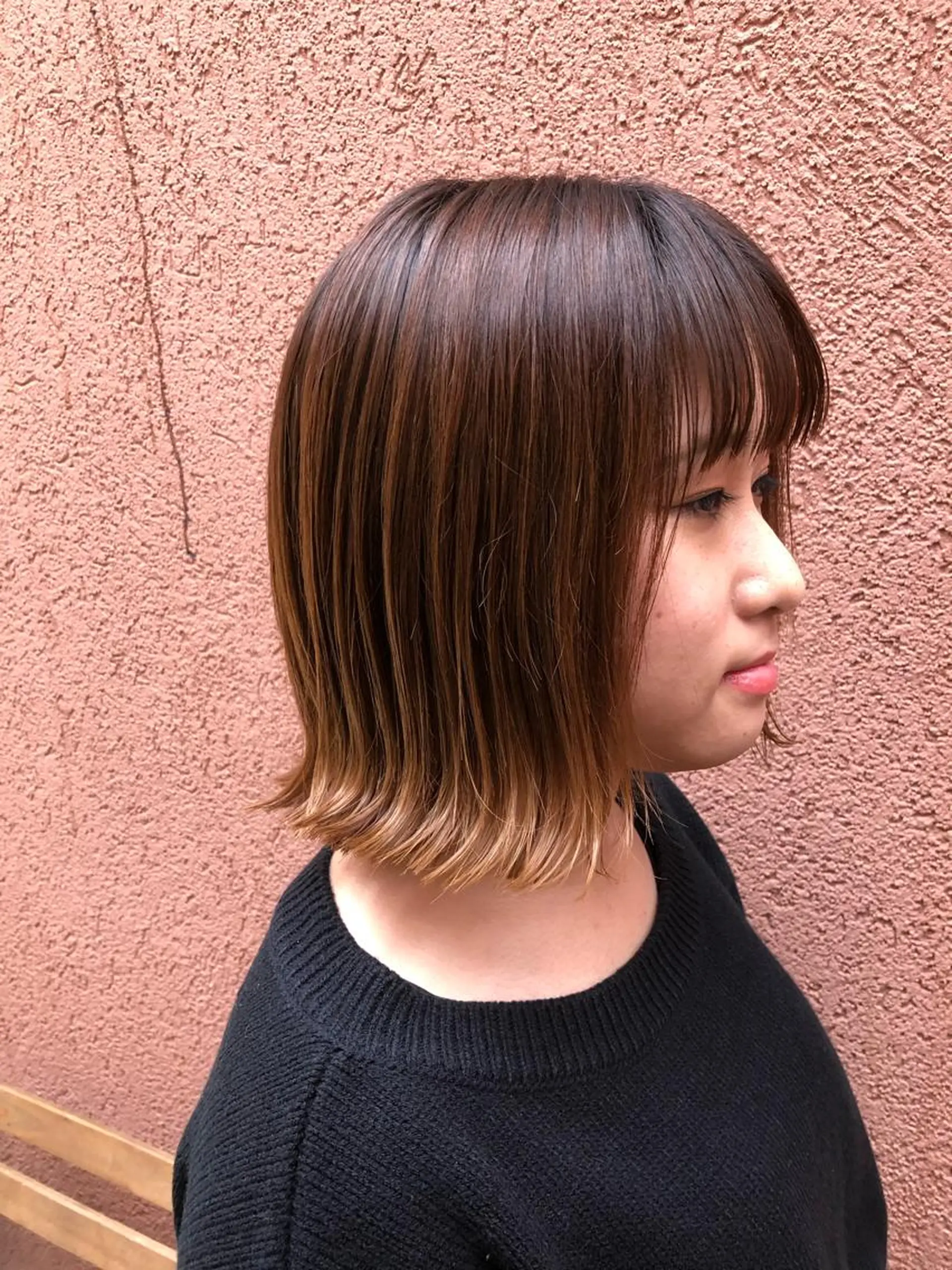 ミディアム 杉野 まみのヘアスタイル