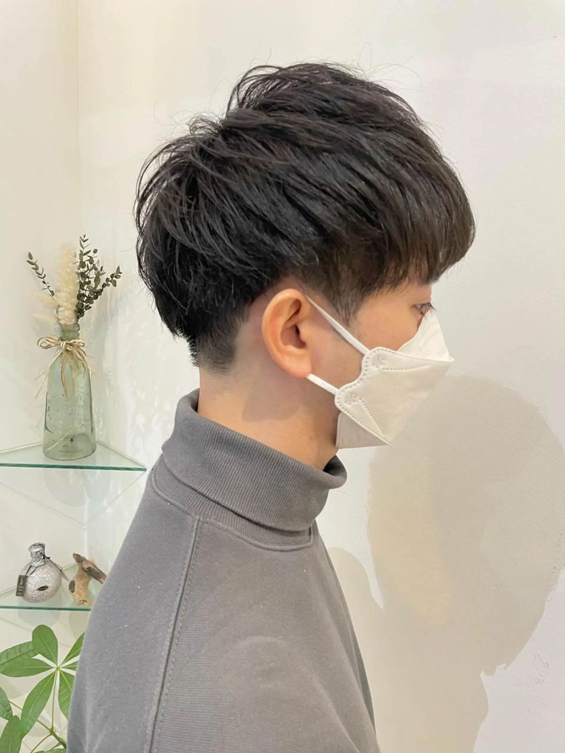 メンズ カット パーマ 髪質改善カラー🤍 エクステ✨君島由実子のヘアスタイル