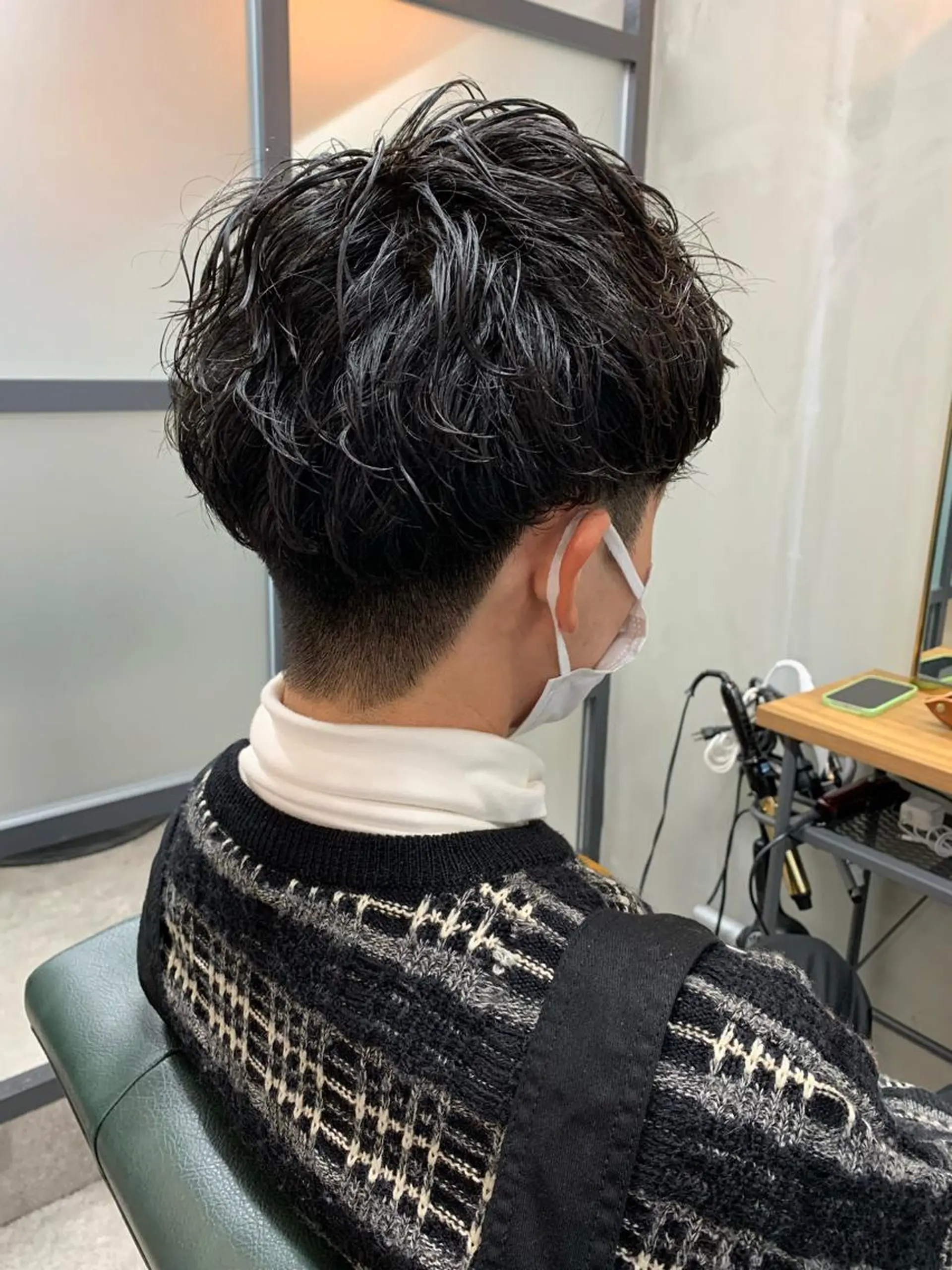 ショート パーマ メンズ カット パーマ 【S.BROOM】 店長　西川徹のヘアスタイル