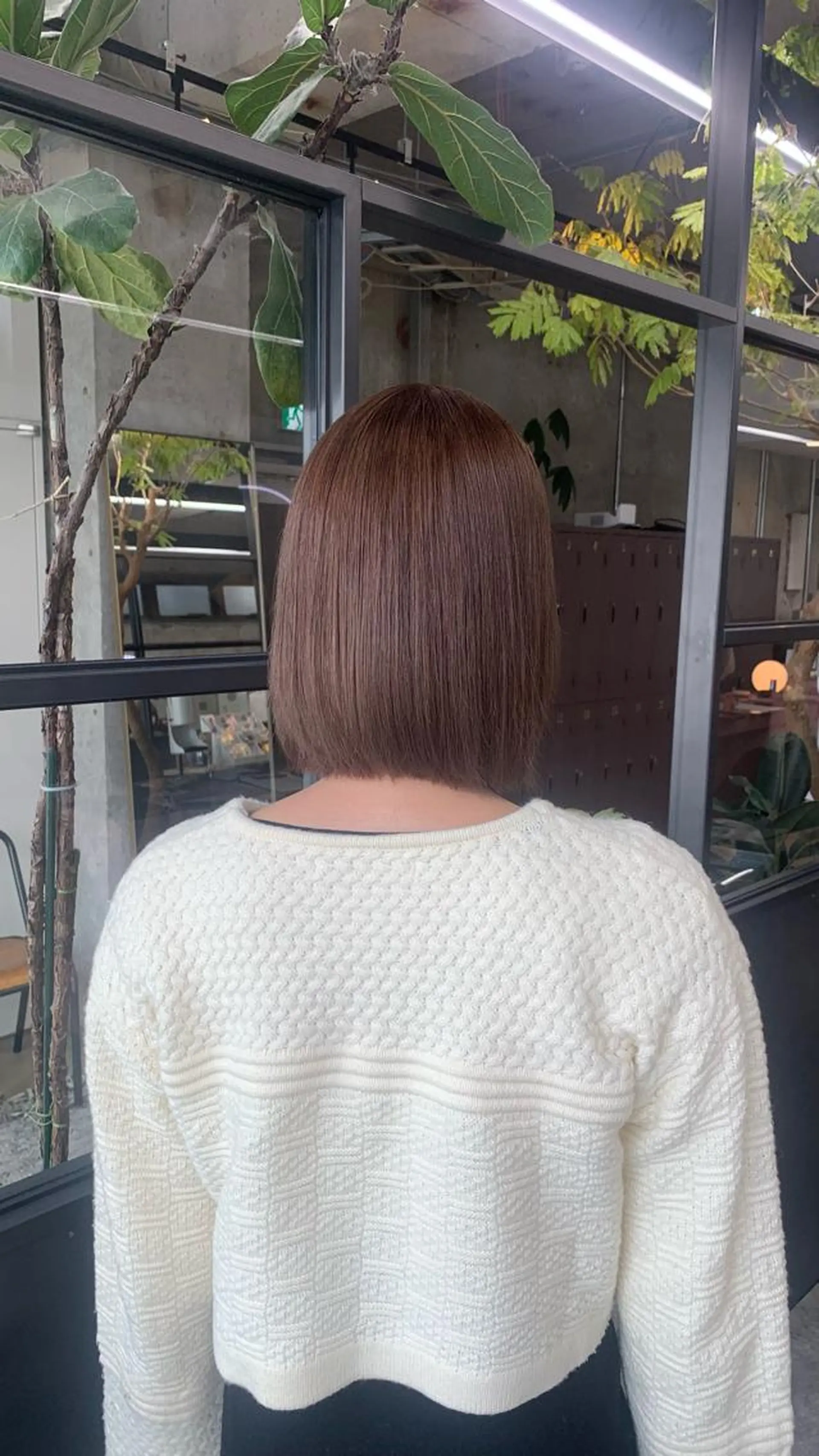 ショート カラー ベージュカラー ブリーチ トリートメント 日韓レイヤー🇰🇷 艶カラー/ナカネのヘアスタイル