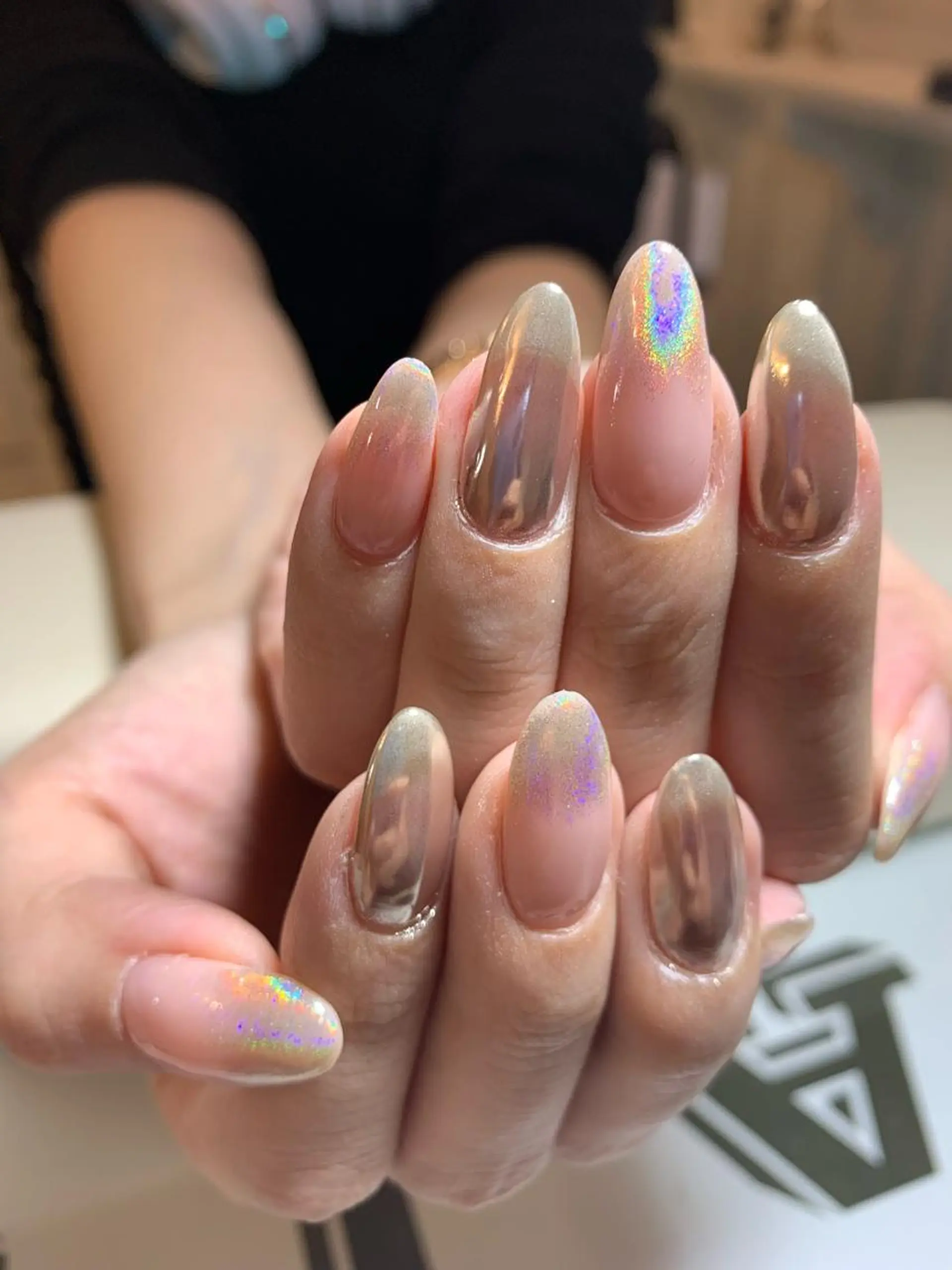 ネイル ミラーネイル JuniNail韓国 ネイリストsuのネイルデザイン