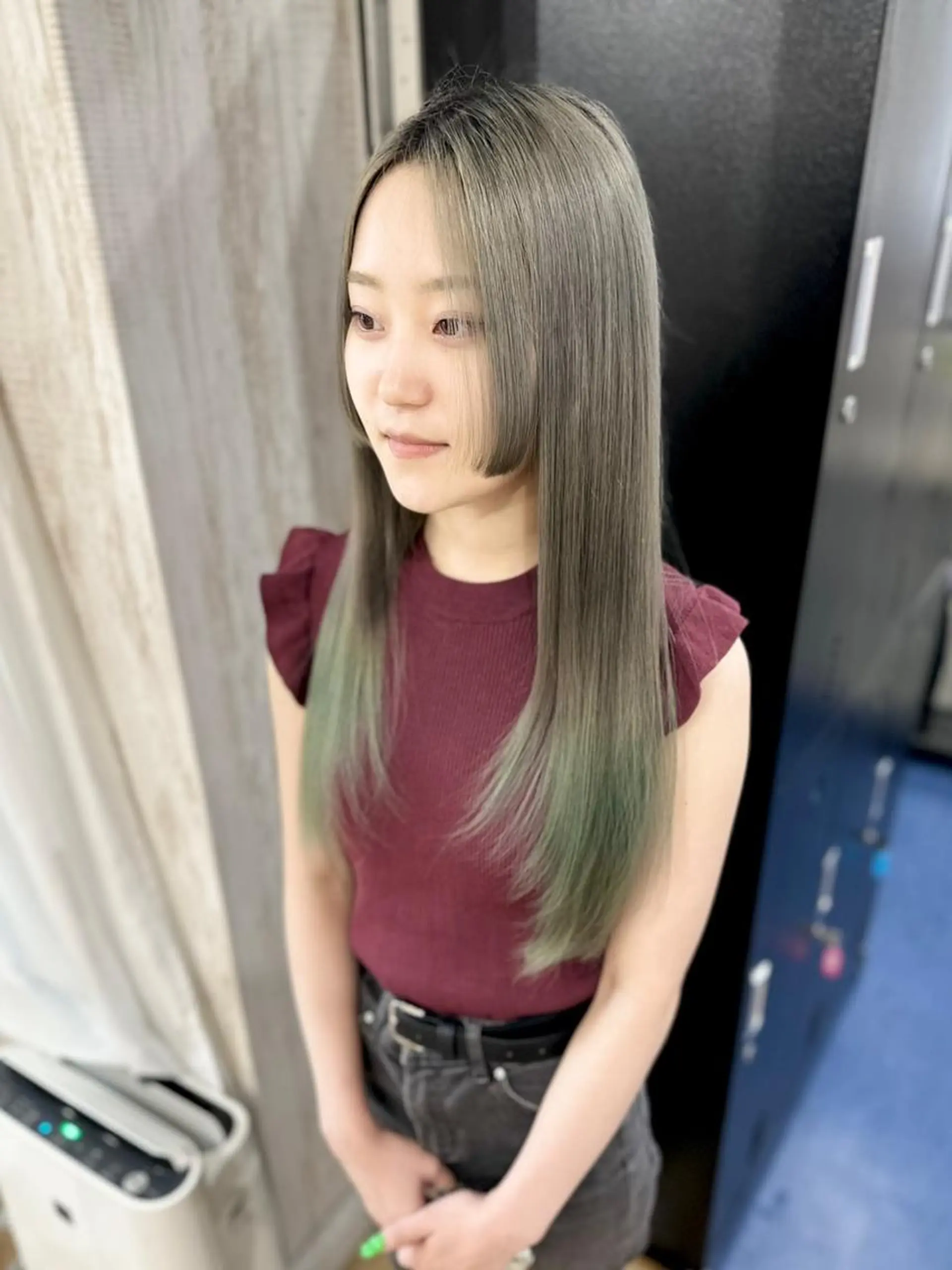 ロング カラー 髪質改善 white．梅田所属・GATE. カラーモデル募集のヘアスタイル