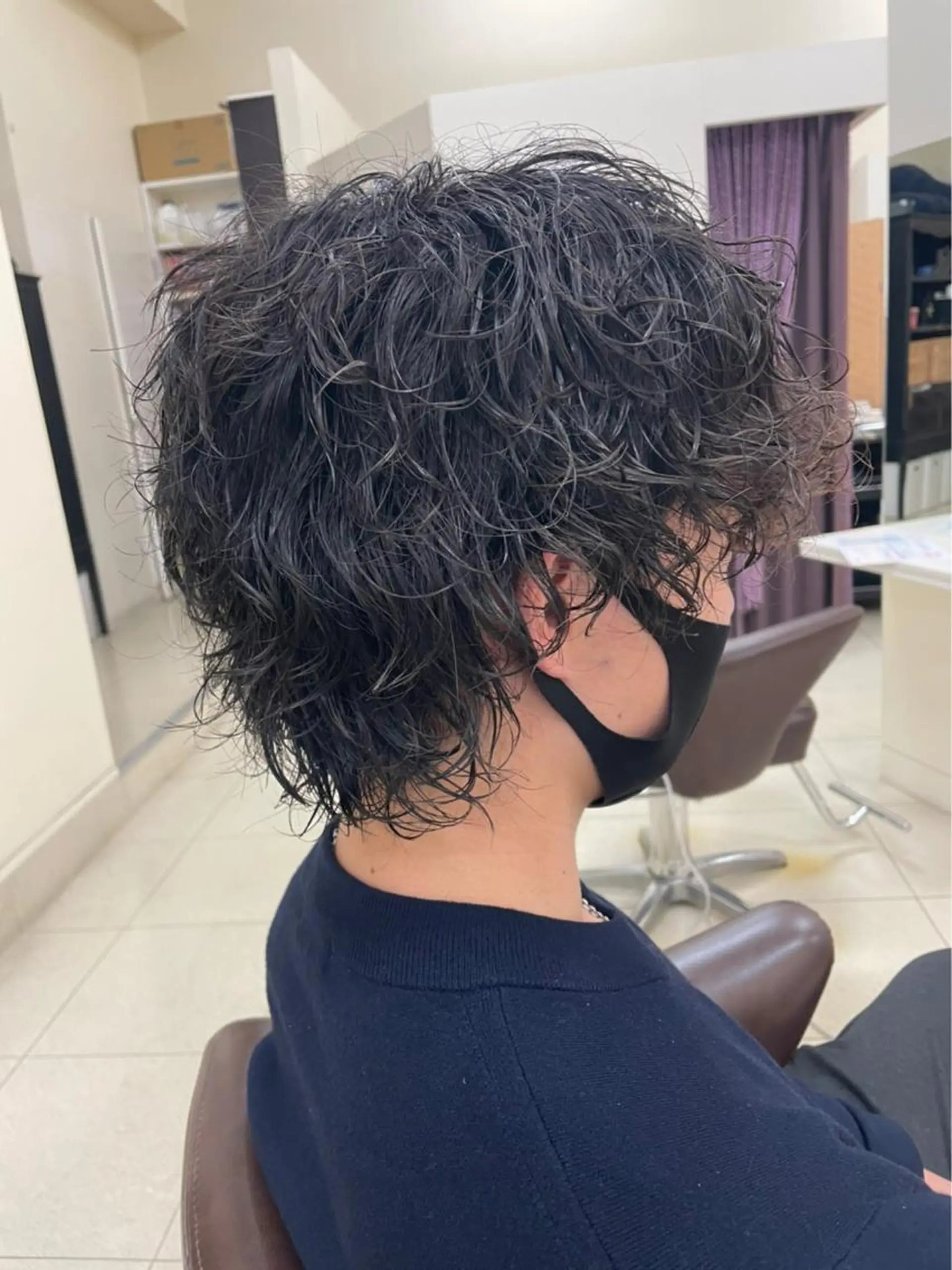ショート 似合わせカット ツイストパーマ 大住 京平のヘアスタイル