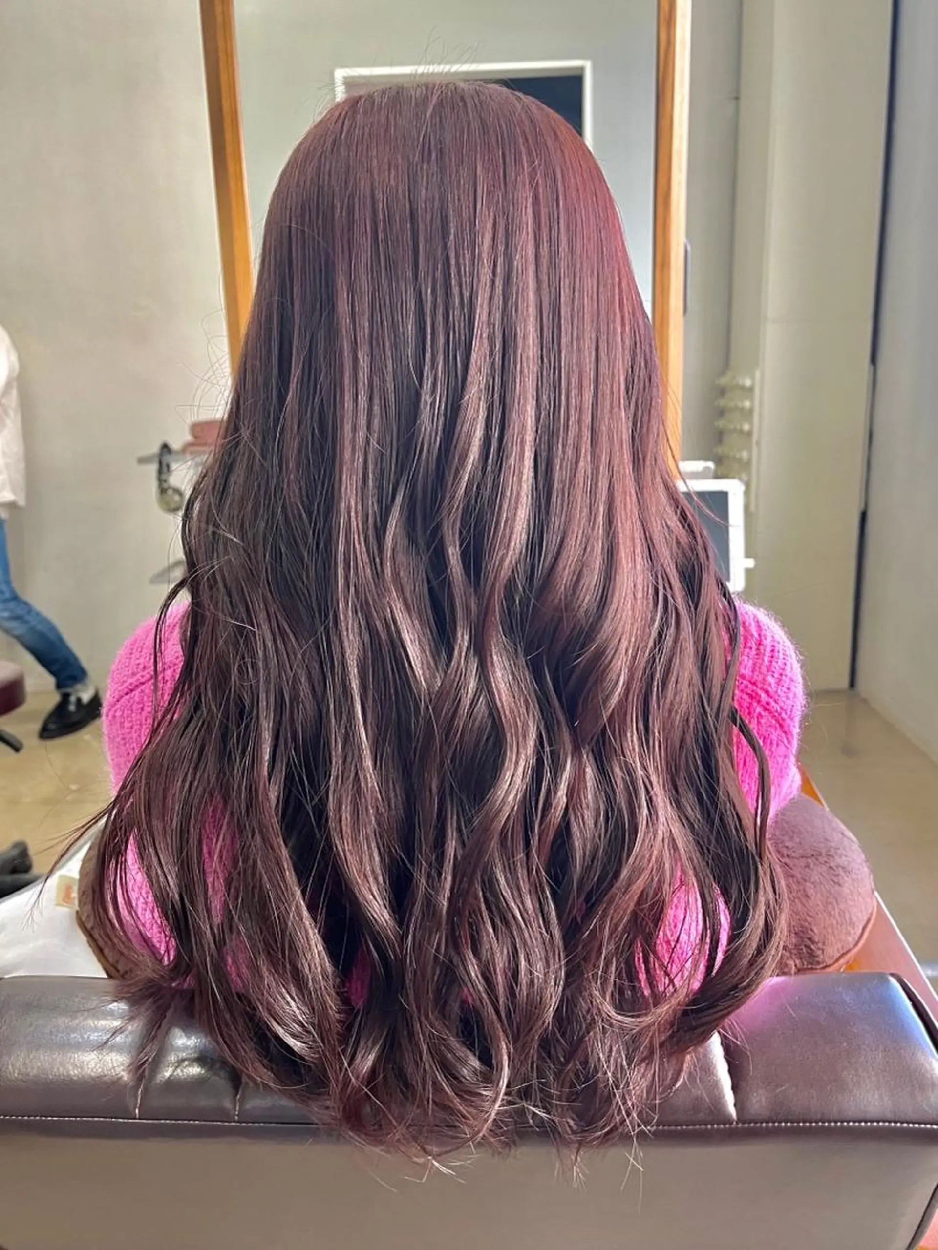 ロング カラー ヘアカラー 坂本 かのんのヘアスタイル