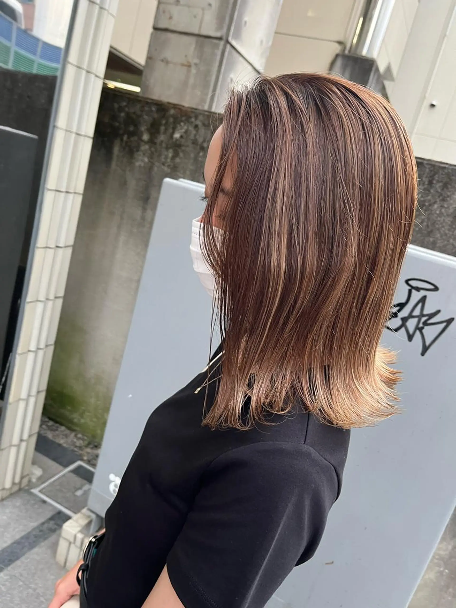 ミディアム カラー ハイライトカラー ハイライト BAROQUE gotou 🌙のヘアスタイル