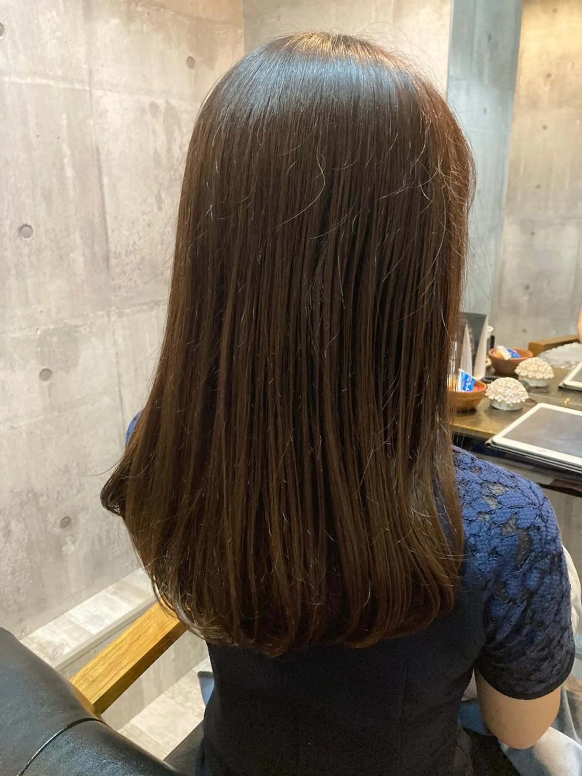 ロング カラー アッシュ ベージュカラー 小野 【髪質改善】のヘアスタイル