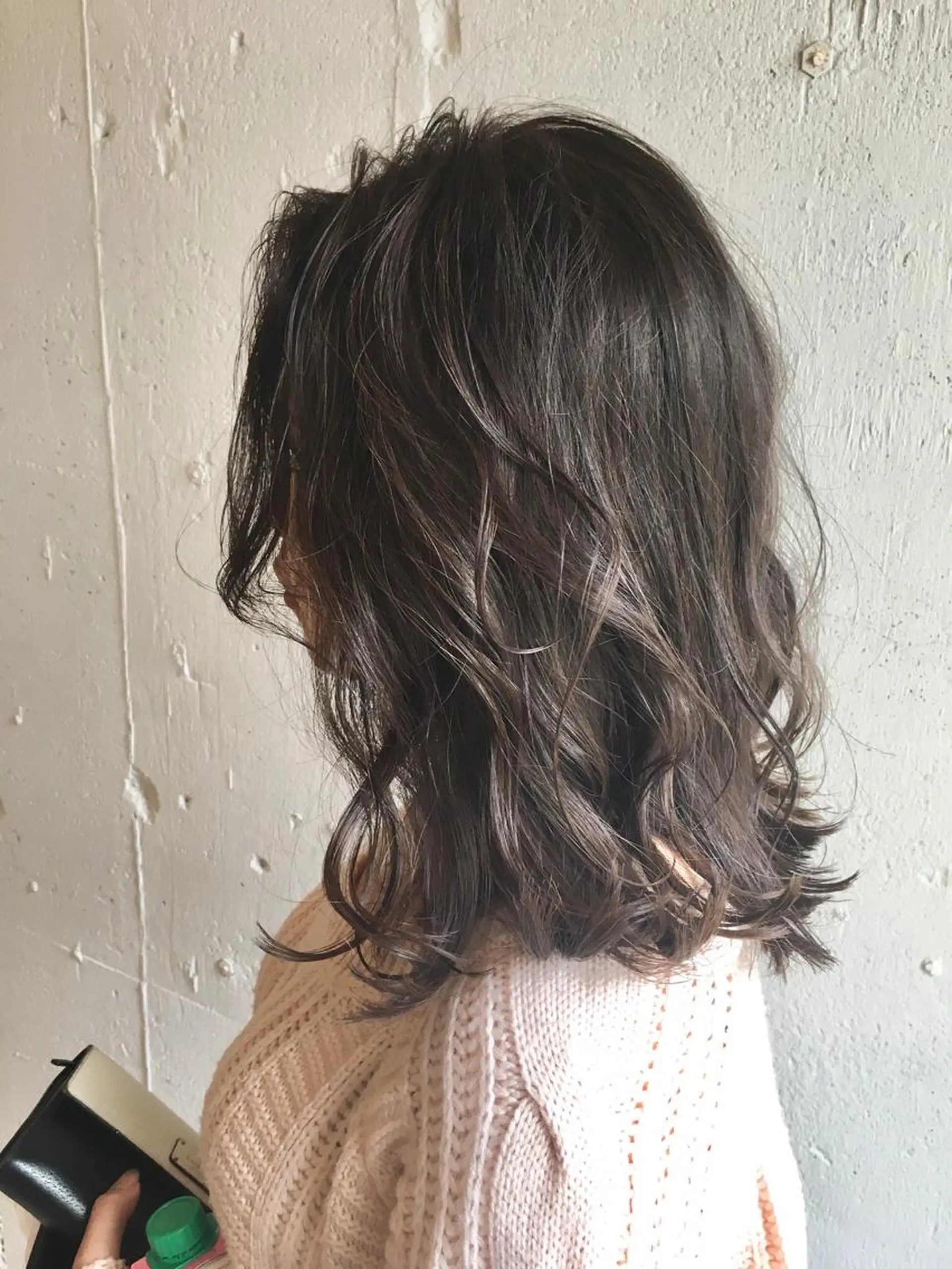 ミディアム カラー バレイヤージュ グレージュ ハイライトカラー ラベンダーカラー ラベンダーグレージュ カット ヘアカラー トリートメント 💈平島 拓也💈のヘアスタイル
