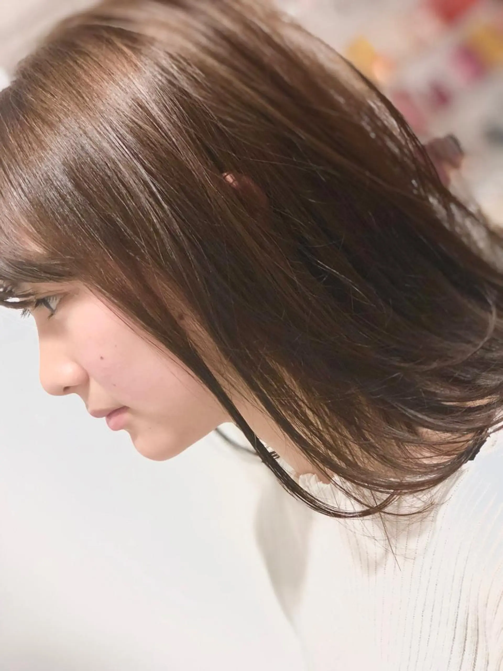 セミロング カット ヘアカラー マネージャー 山城洸希のヘアスタイル