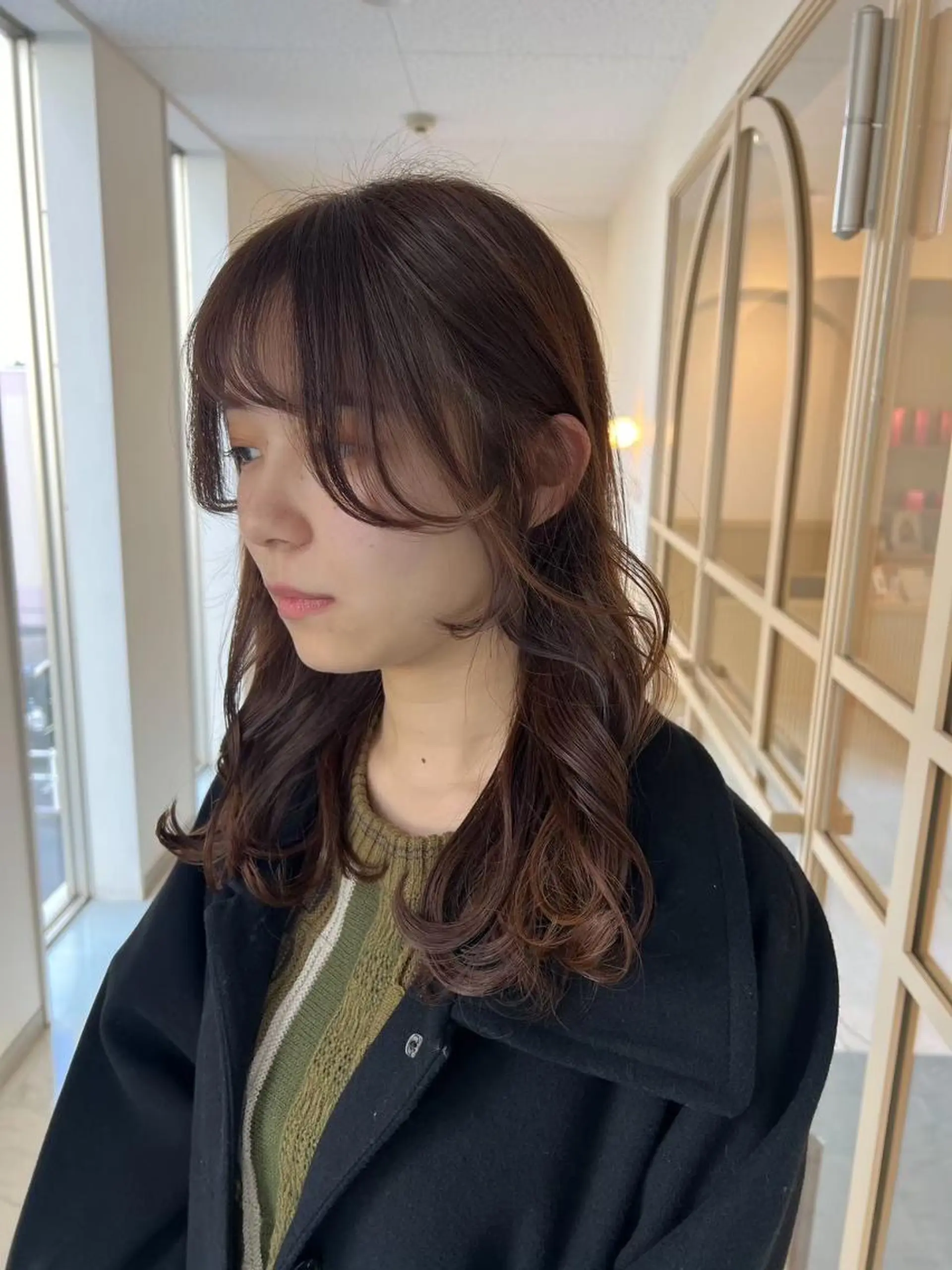 ミディアム レイヤー/ショート 新潟/阿部萌花🎀のヘアスタイル