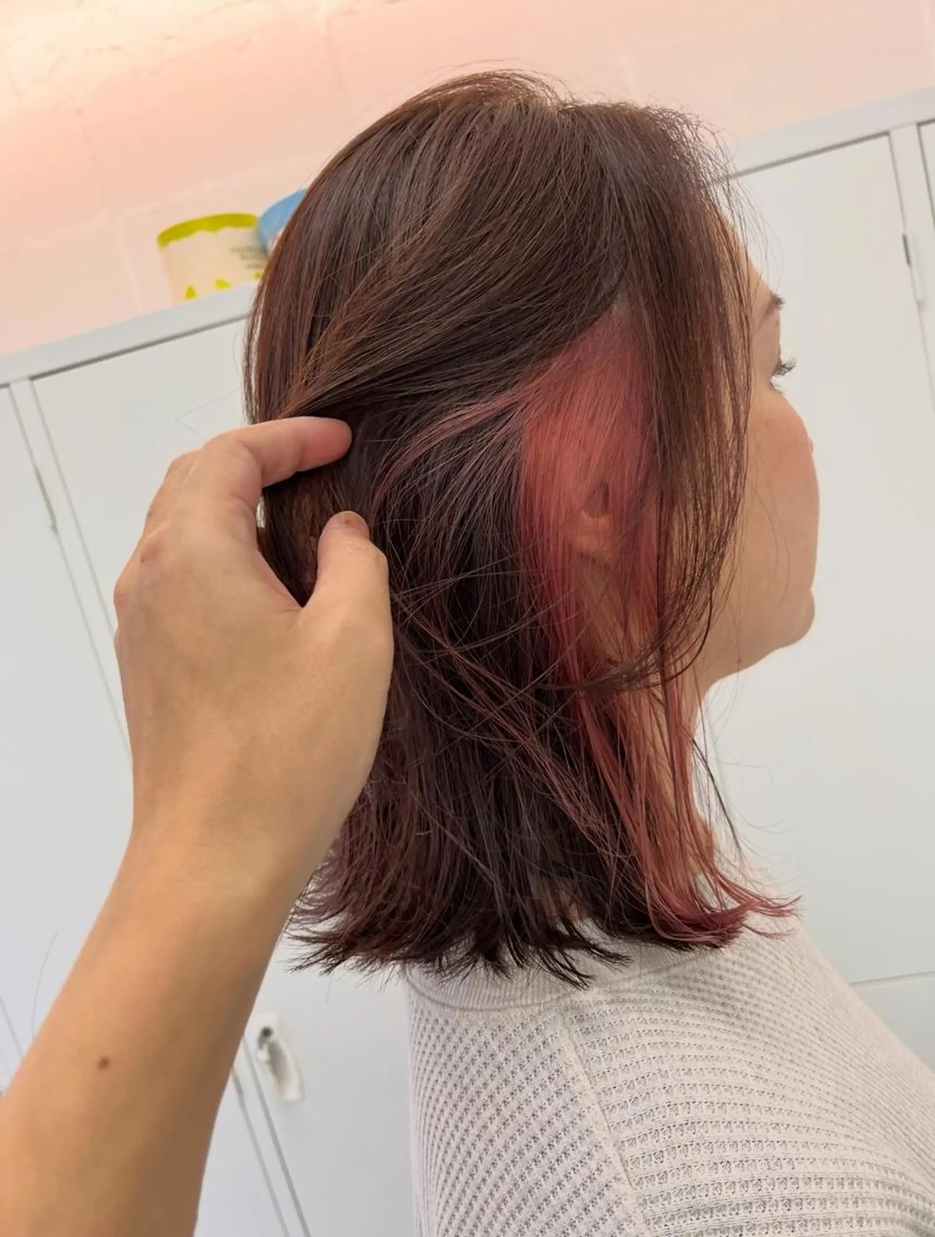 ミディアム カット ヘアカラー トリートメント ❄️透明感ブリーチ ❄️TOWA市川のヘアスタイル