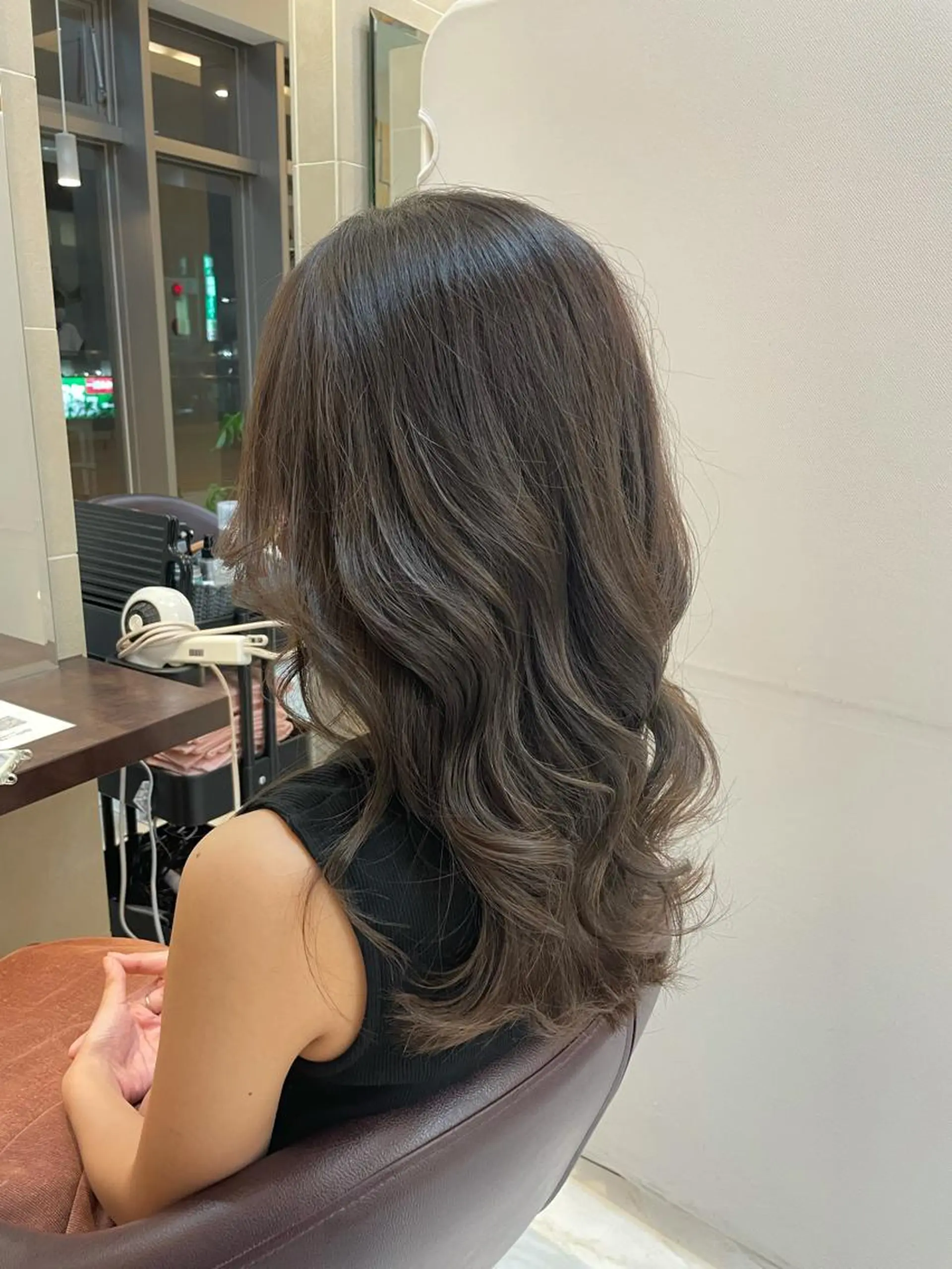 ミディアム カラー グレージュ カット ヘッドスパ ⭐️透け感カラー /齊藤容史⭐️のヘアスタイル