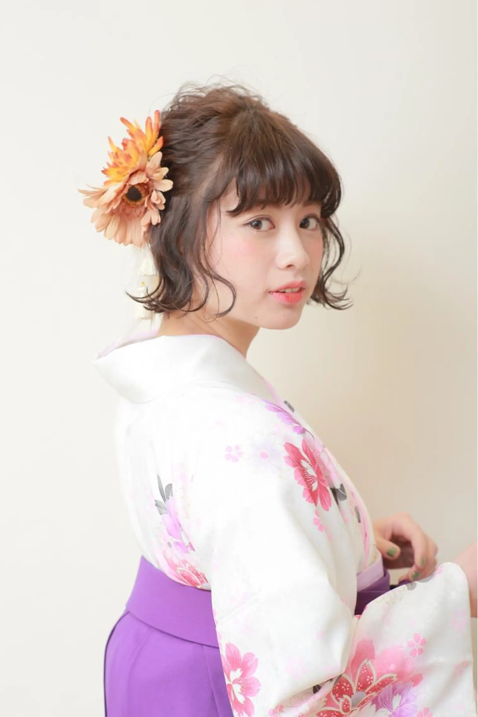 ミディアム ヘアアレンジ 卒業式のヘアスタイル 💓永坂　美由紀💓 Aujuaソムリエのヘアスタイル