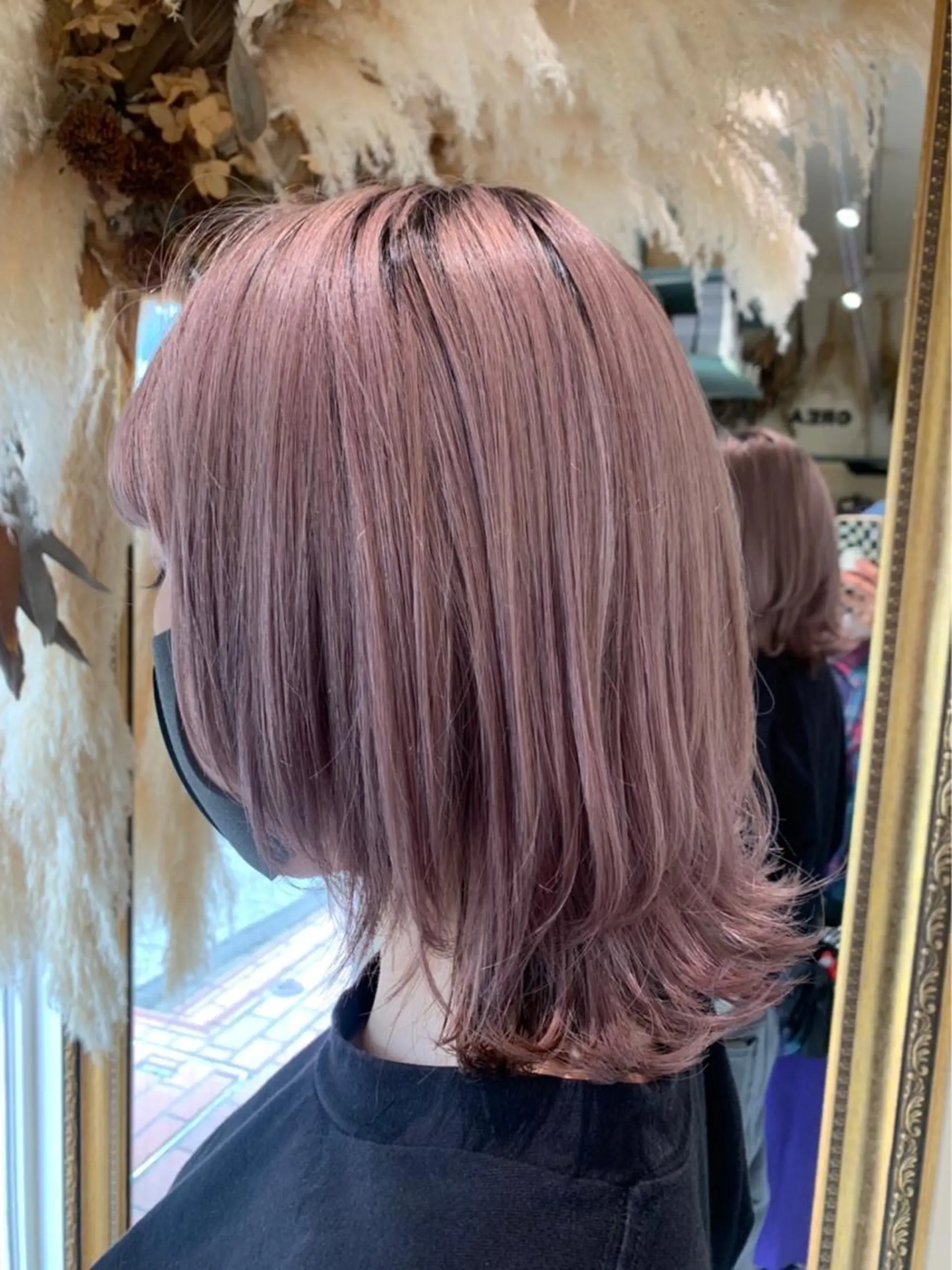 ミディアム カラー ヘアカラー 透明感カラー/韓国 ヘア🩶yuri🩵のヘアスタイル