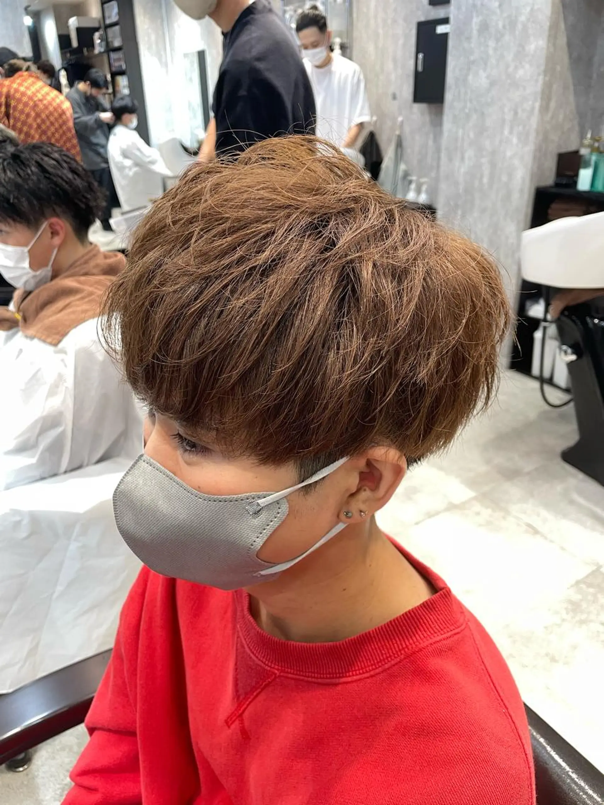 ショート カラー パーマ メンズ マッシュ カット 🔥メンズ超特化🔥 青木海斗のヘアスタイル
