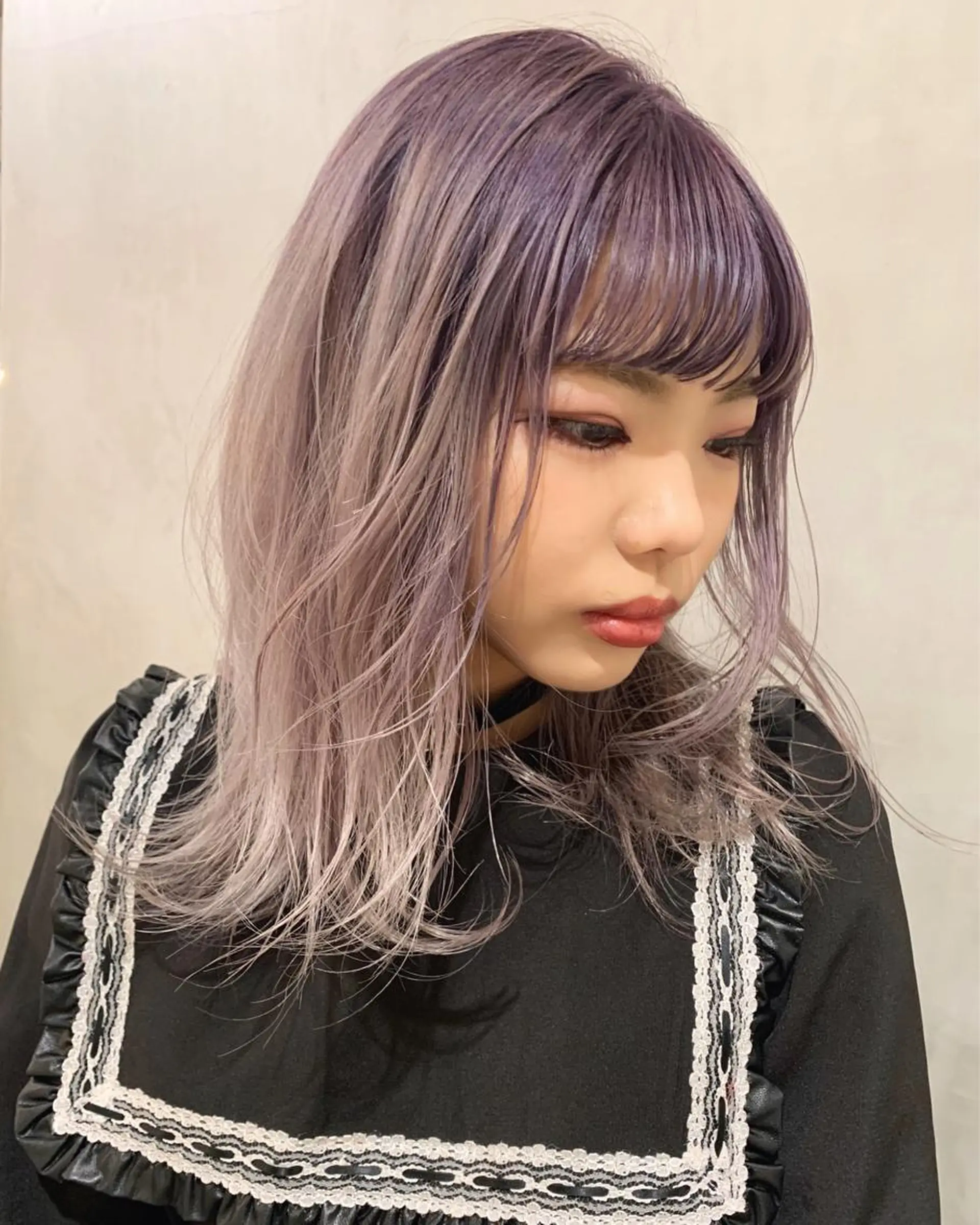 ミディアム カラー ヘアカラー トリートメント 優 作のヘアスタイル