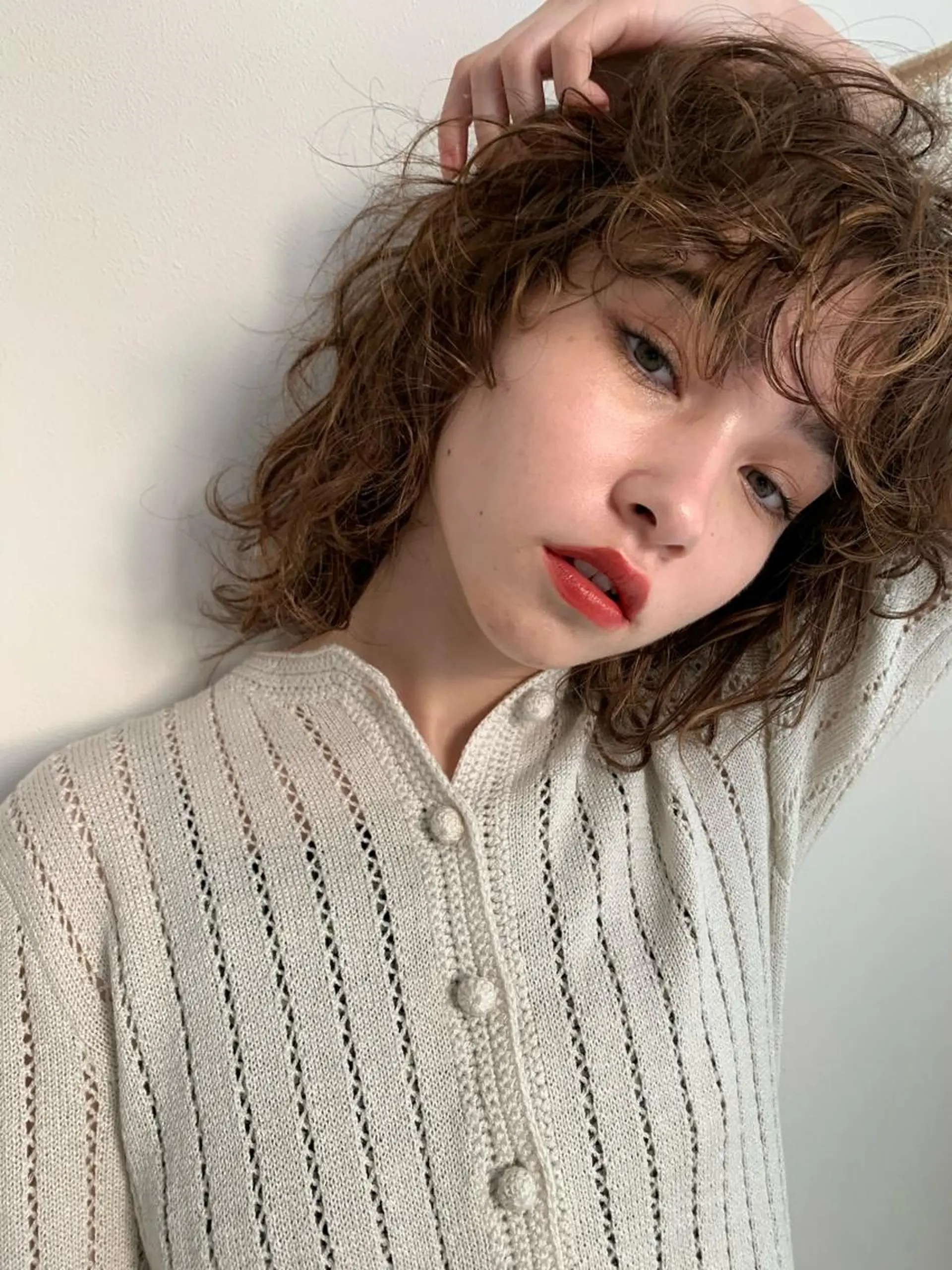 ミディアム パーマ カット パーマ トリートメント ANY／SUE 千葉パーマのヘアスタイル