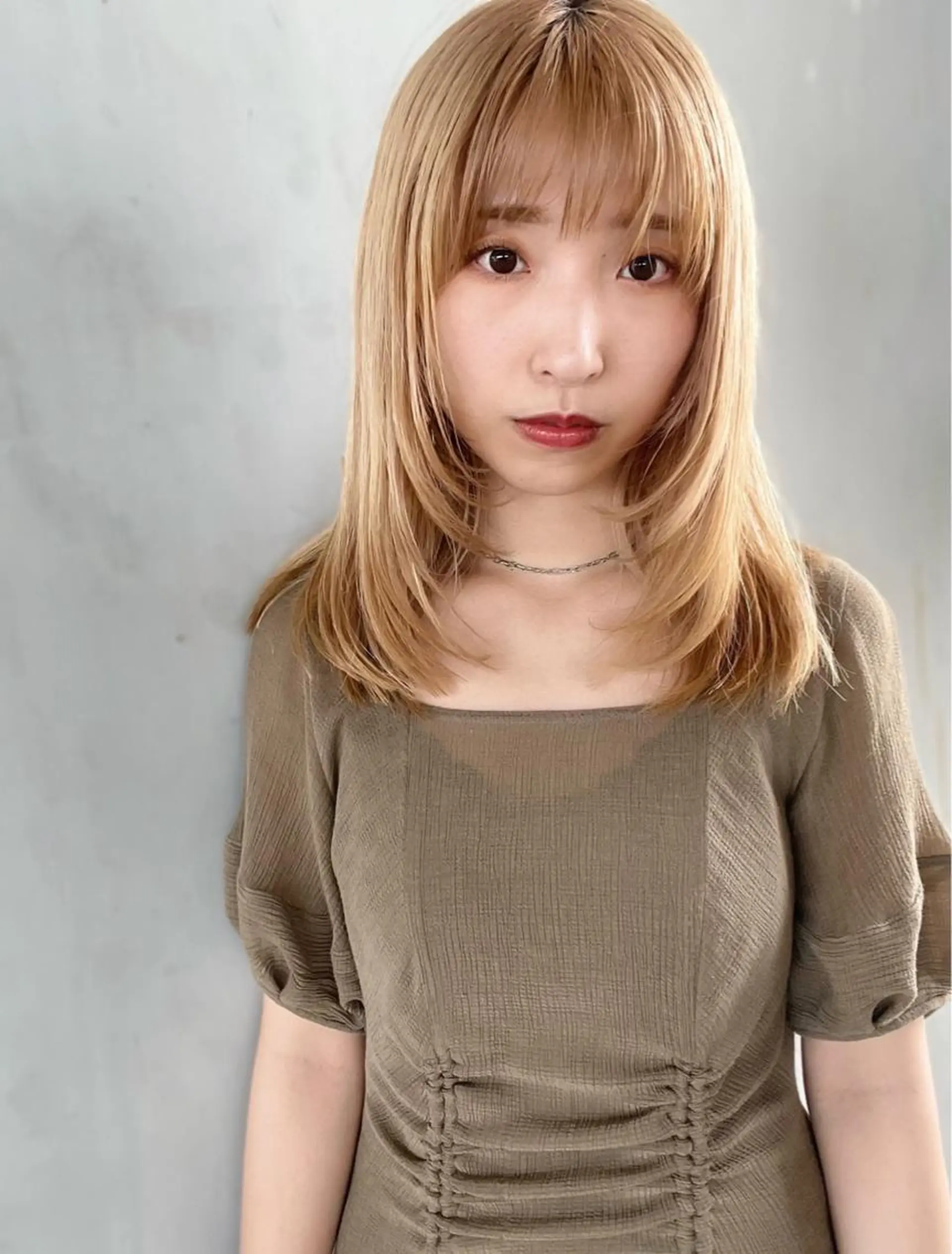 セミロング カラー ブリーチ ハイトーンカラー ヘアカラー wakana/ カットモデル募集中のヘアスタイル