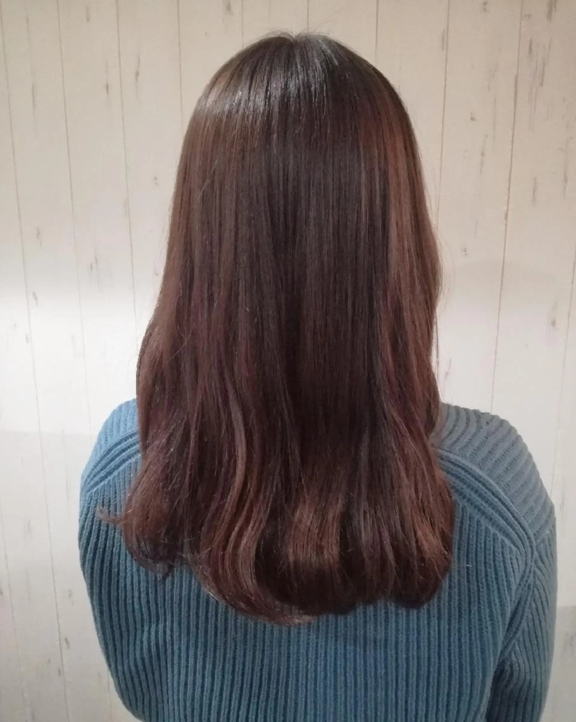 ミディアム カラー ベージュカラー ピンクカラー ピンクベージュ 西川 敏夫のヘアスタイル