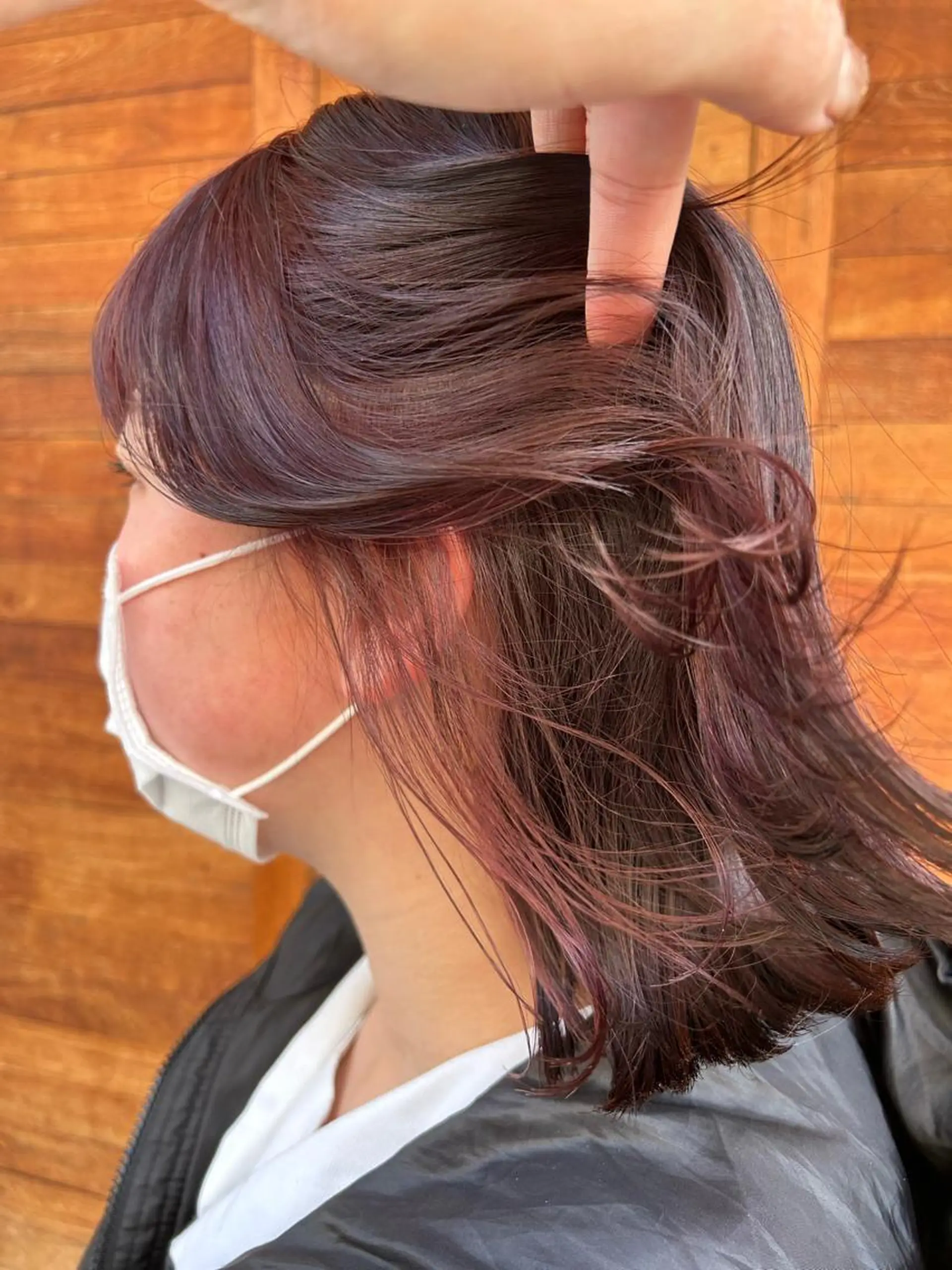 ロング カラー 卒業式のヘアスタイル ヘアカラー トリートメント ハイトーン 永田翔華のヘアスタイル