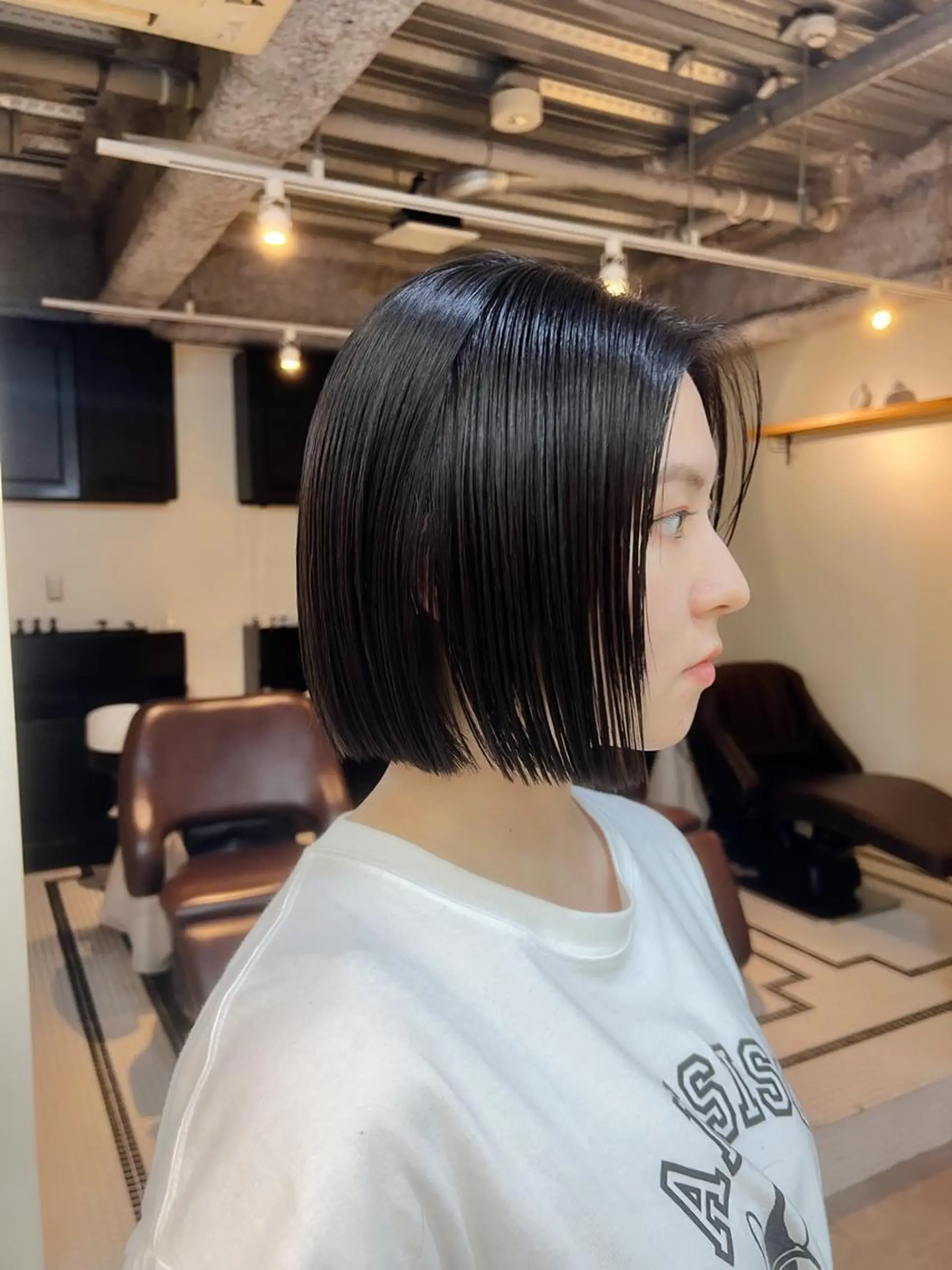 ショート カラー パーマ 切りっぱなしボブ ボブ カット ヘアカラー トリートメント スパイキーショート/ メンズヘア/hugeのヘアスタイル