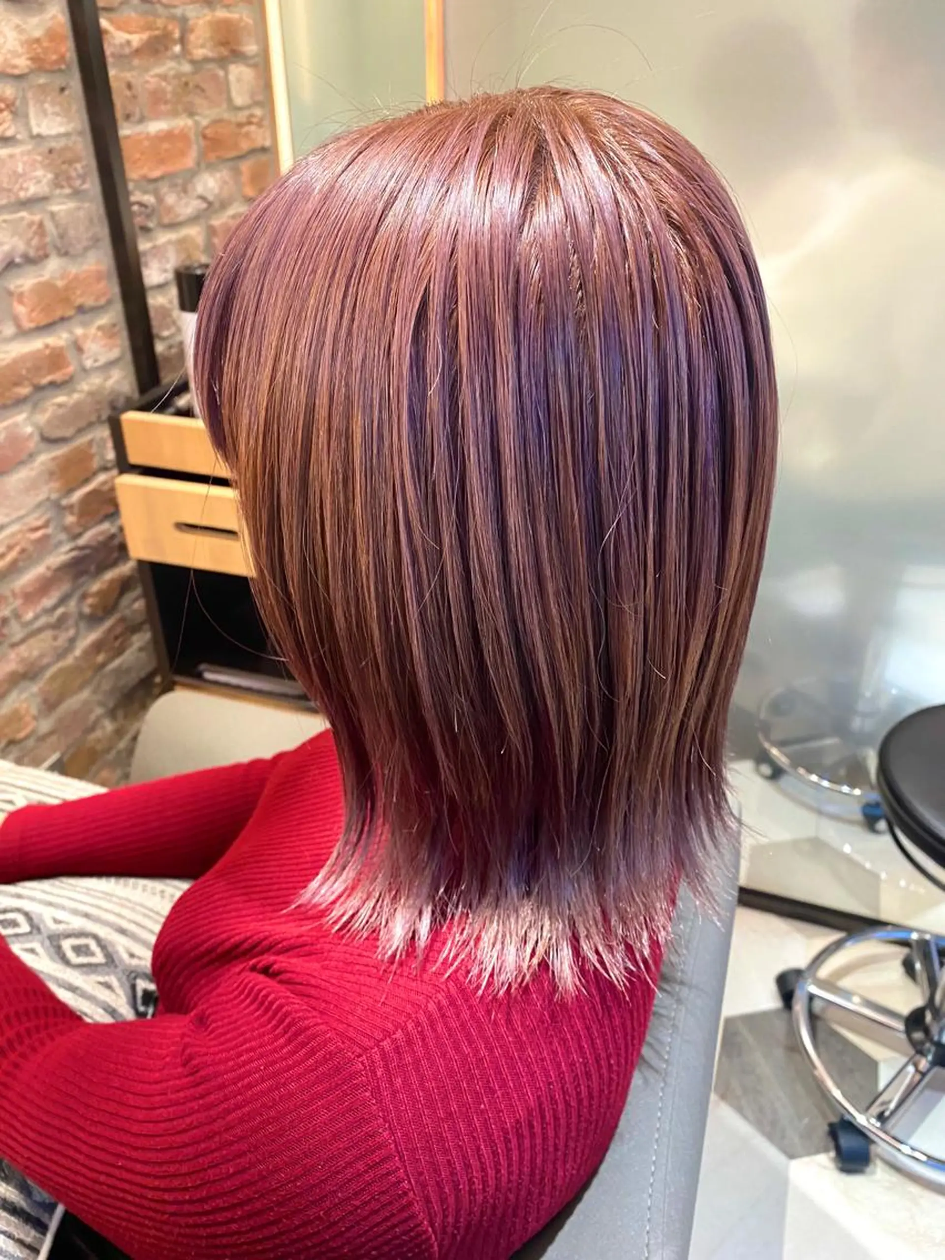ミディアム カラー ヘアカラー 🌈🌸あおき みちる🌟💗のヘアスタイル
