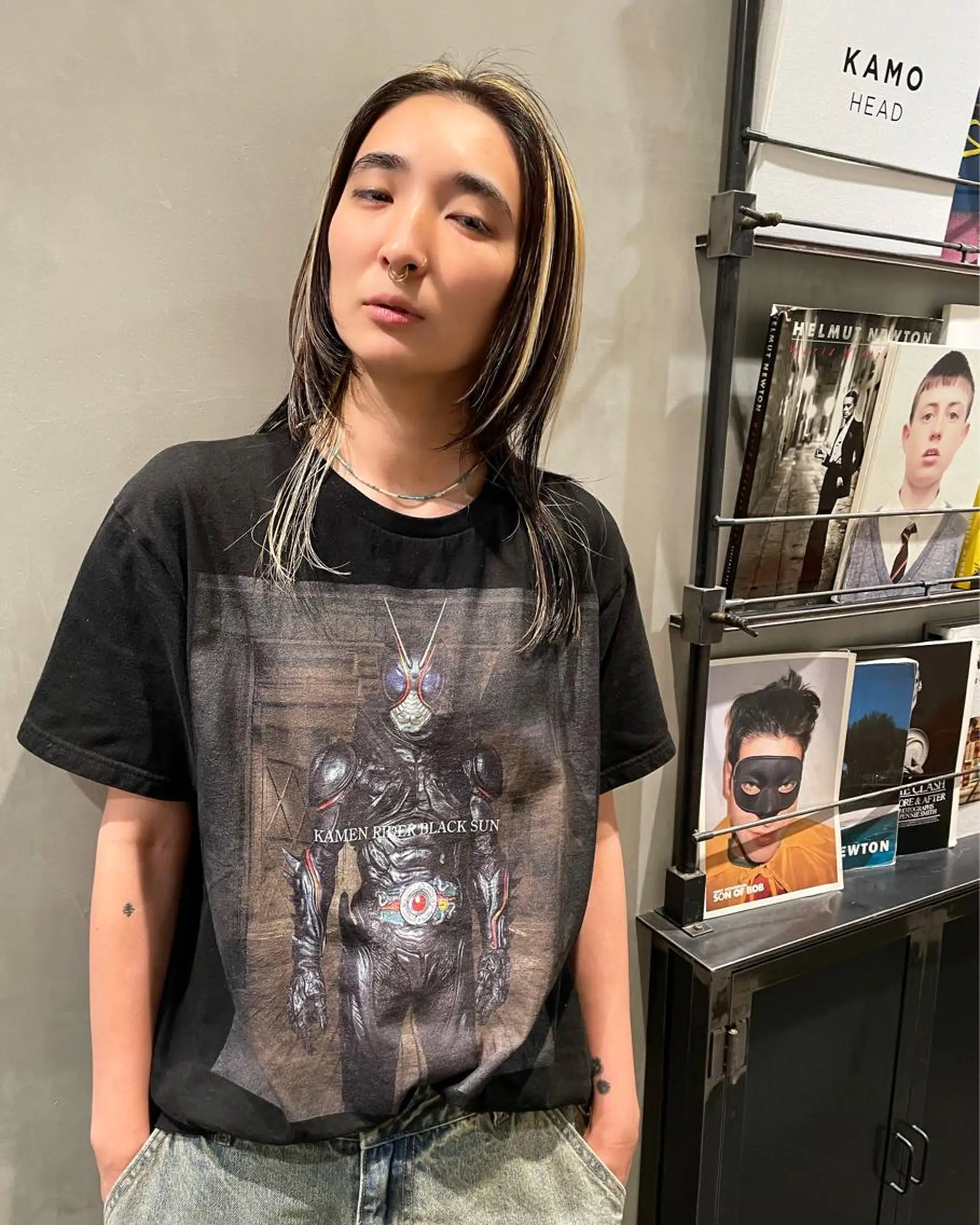 ミディアム カラー カット ヘアカラー トリートメント 優 作のヘアスタイル