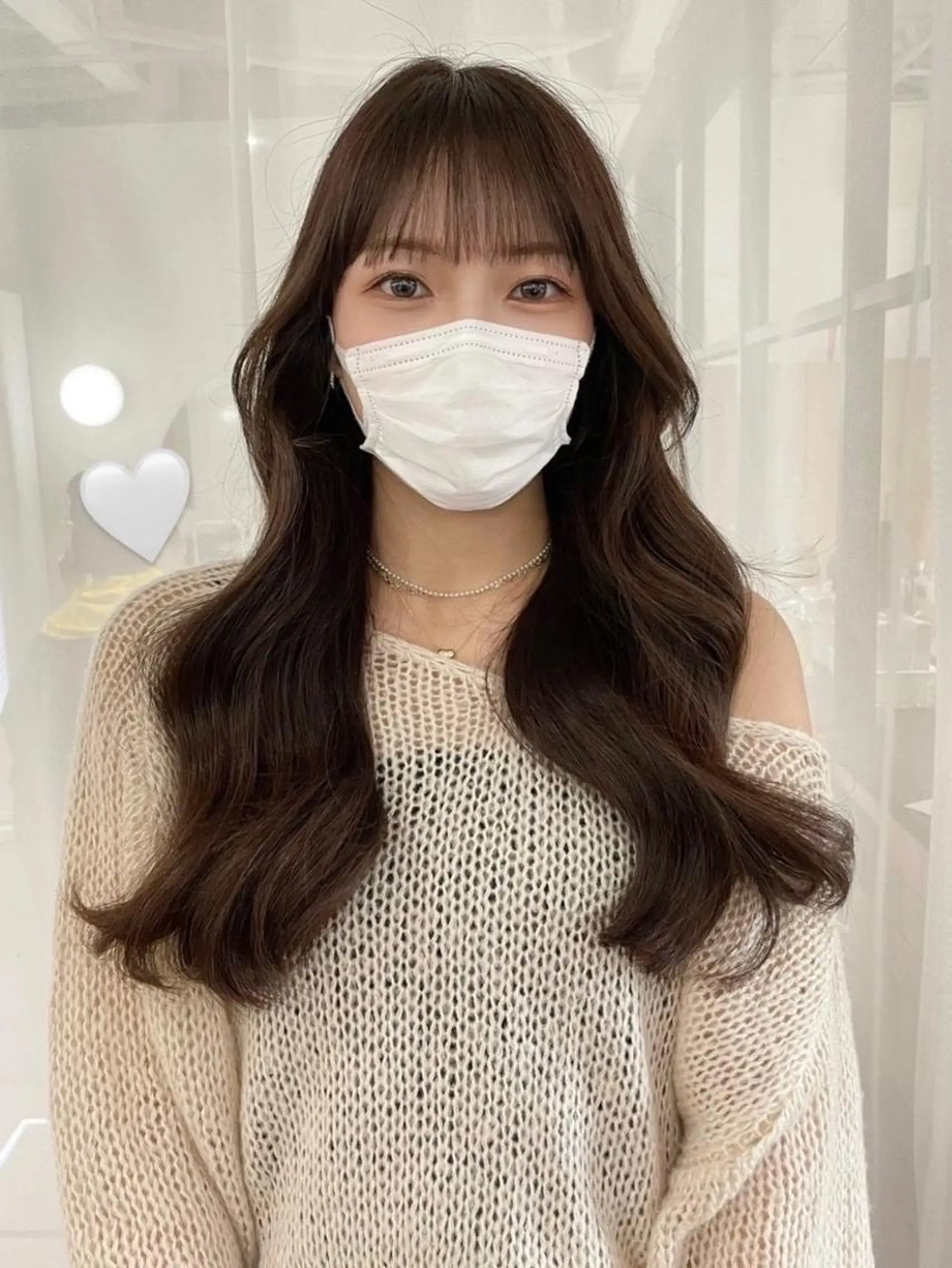 ロング 韓国風ヘア 韓国ネイル🤍 イワサキ　リコ🍒のマツエク・マツパデザイン