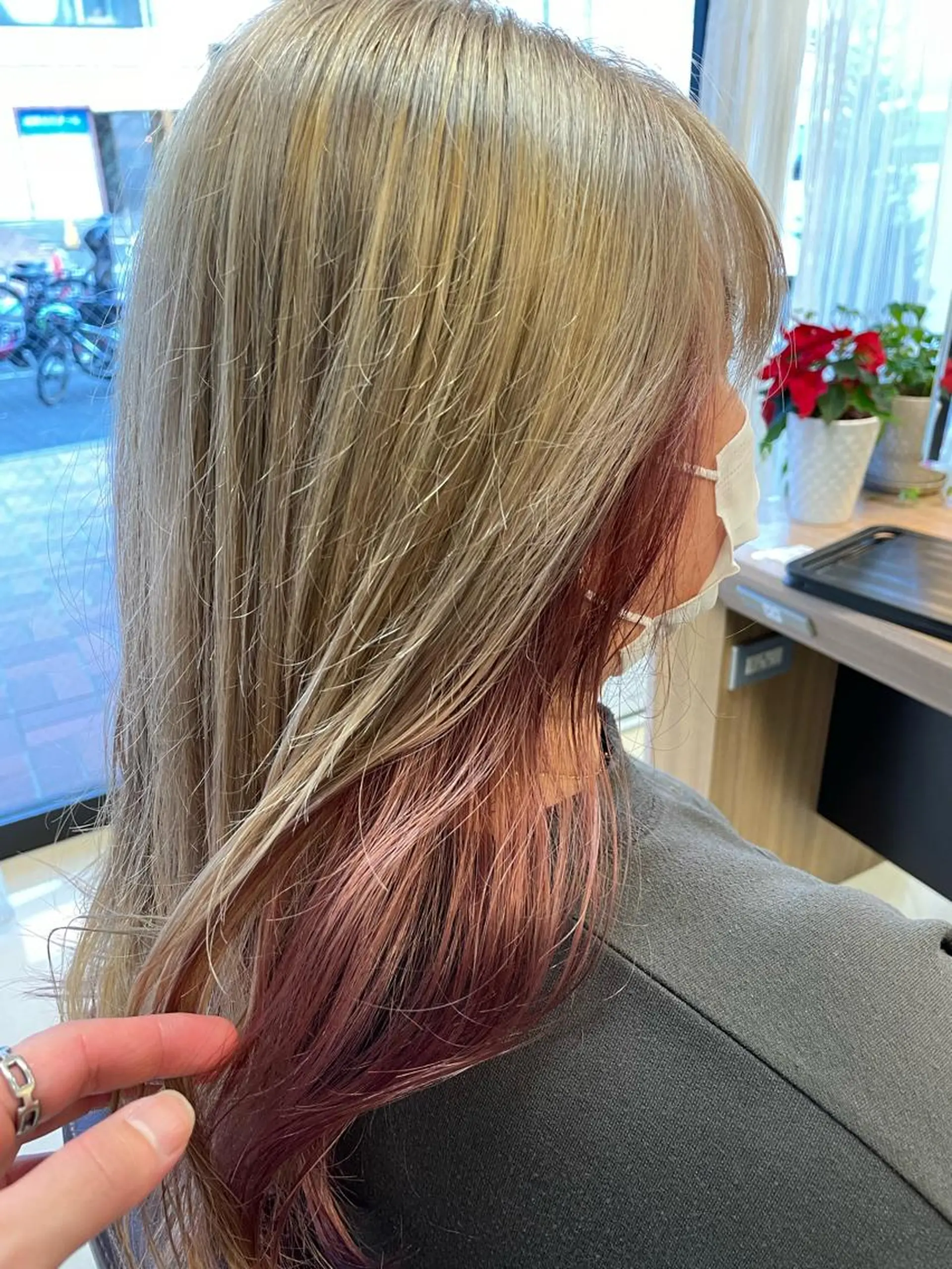 セミロング カラー haf店長 ✂︎タカハシレン✂︎のヘアスタイル