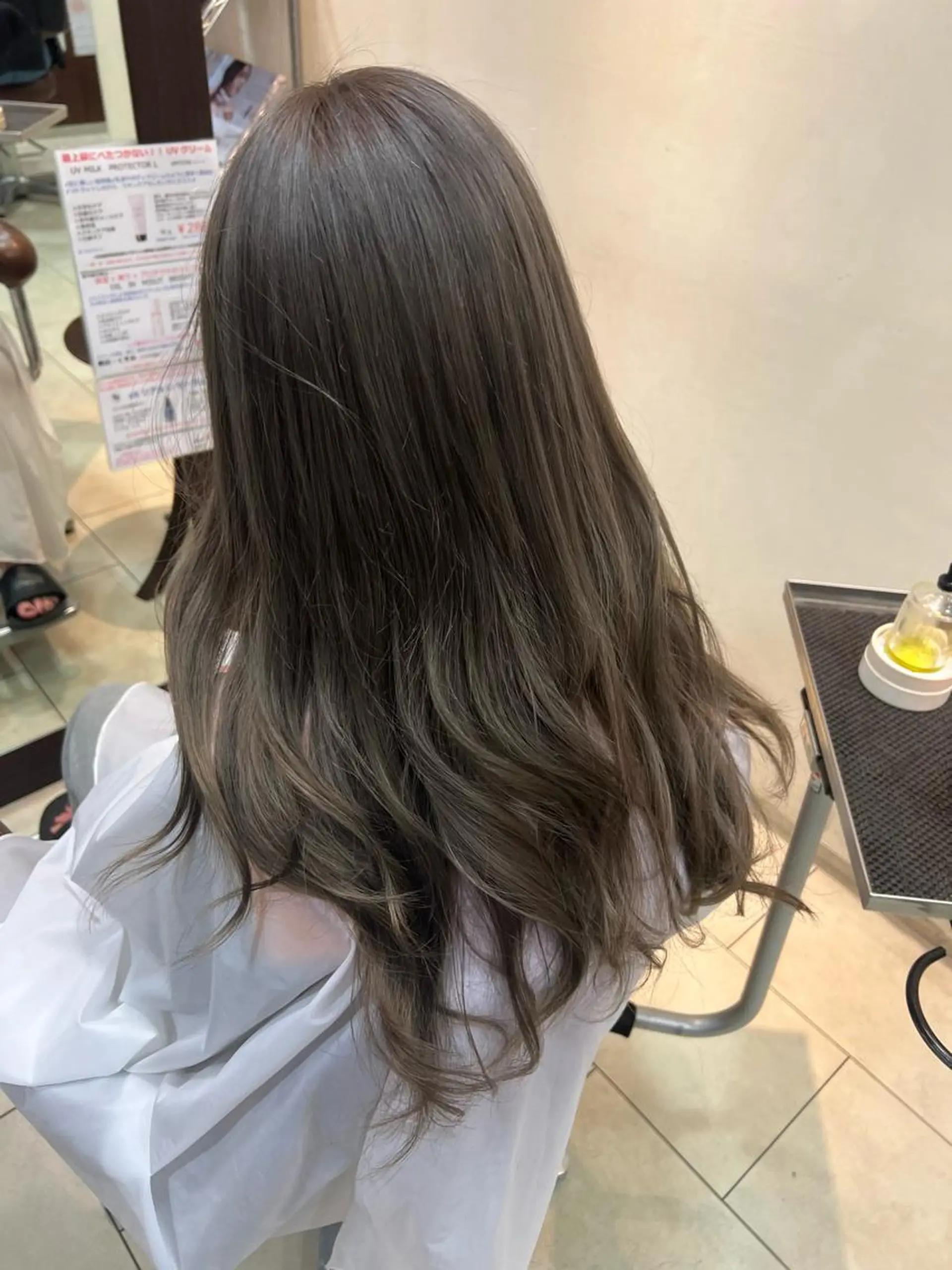 ロング カラー 田中 月菜のヘアスタイル