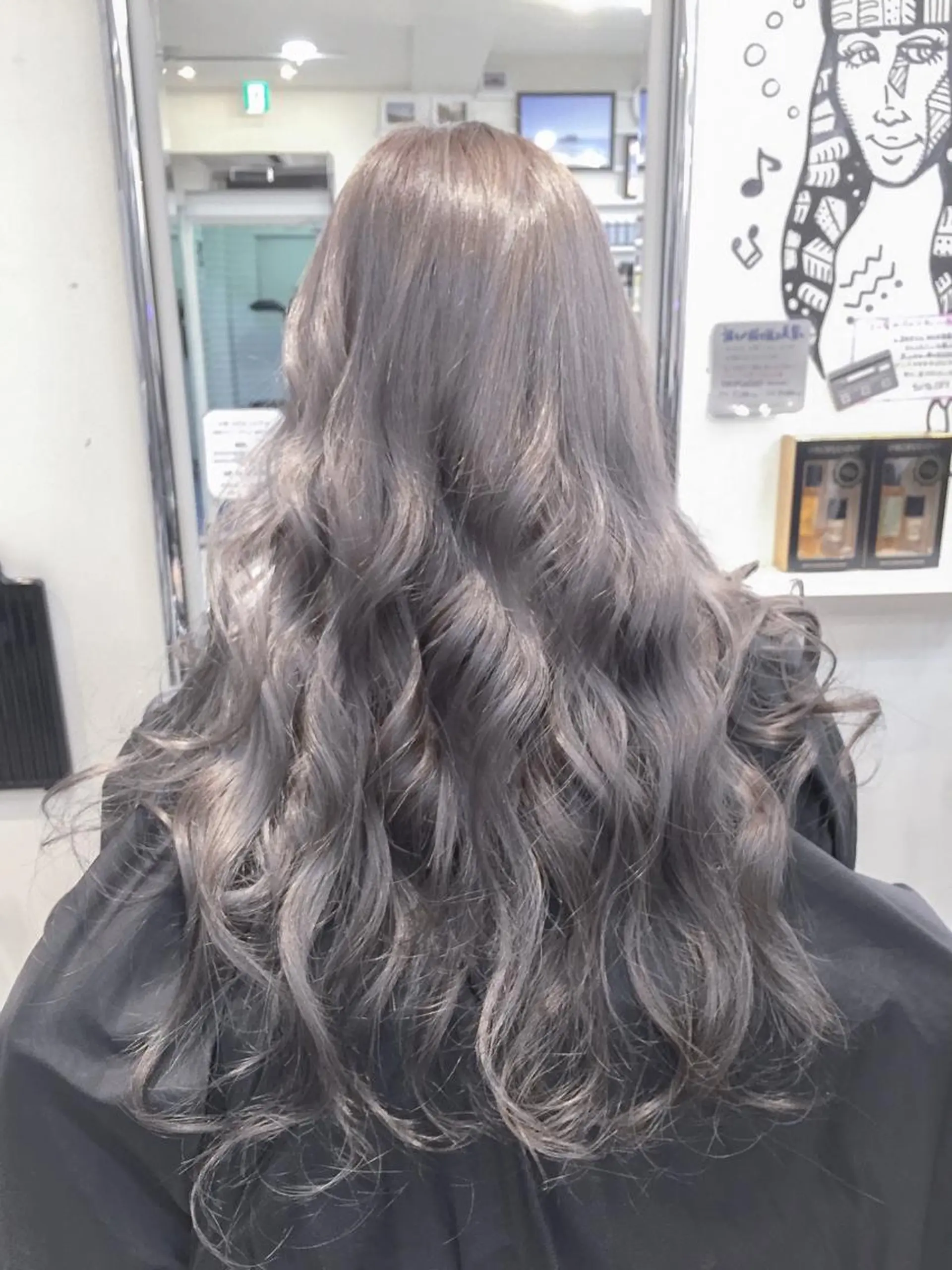 ミディアム セミロング カラー アッシュ エクステリピート率 No.1 菊池　悠介のヘアスタイル