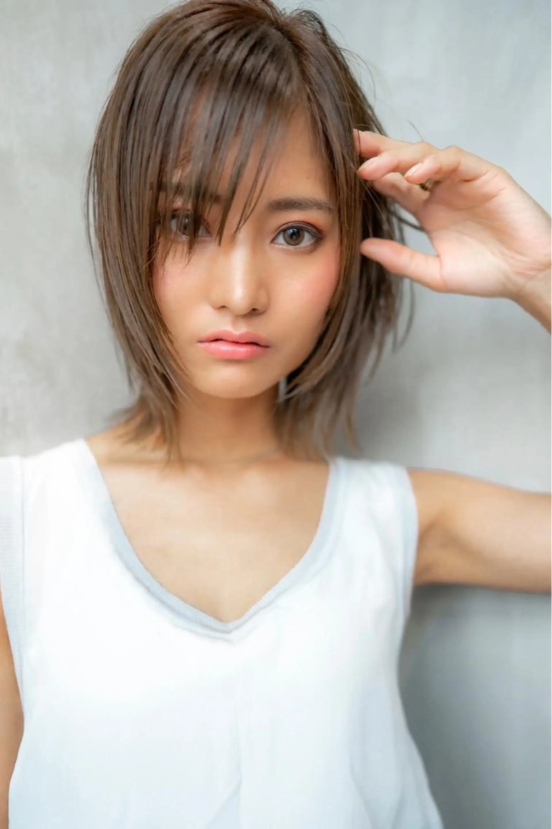 ミディアム カラー カット ヘアカラー トリートメント 🉐レイヤー/塩見 弘樹🉐渋谷のヘアスタイル