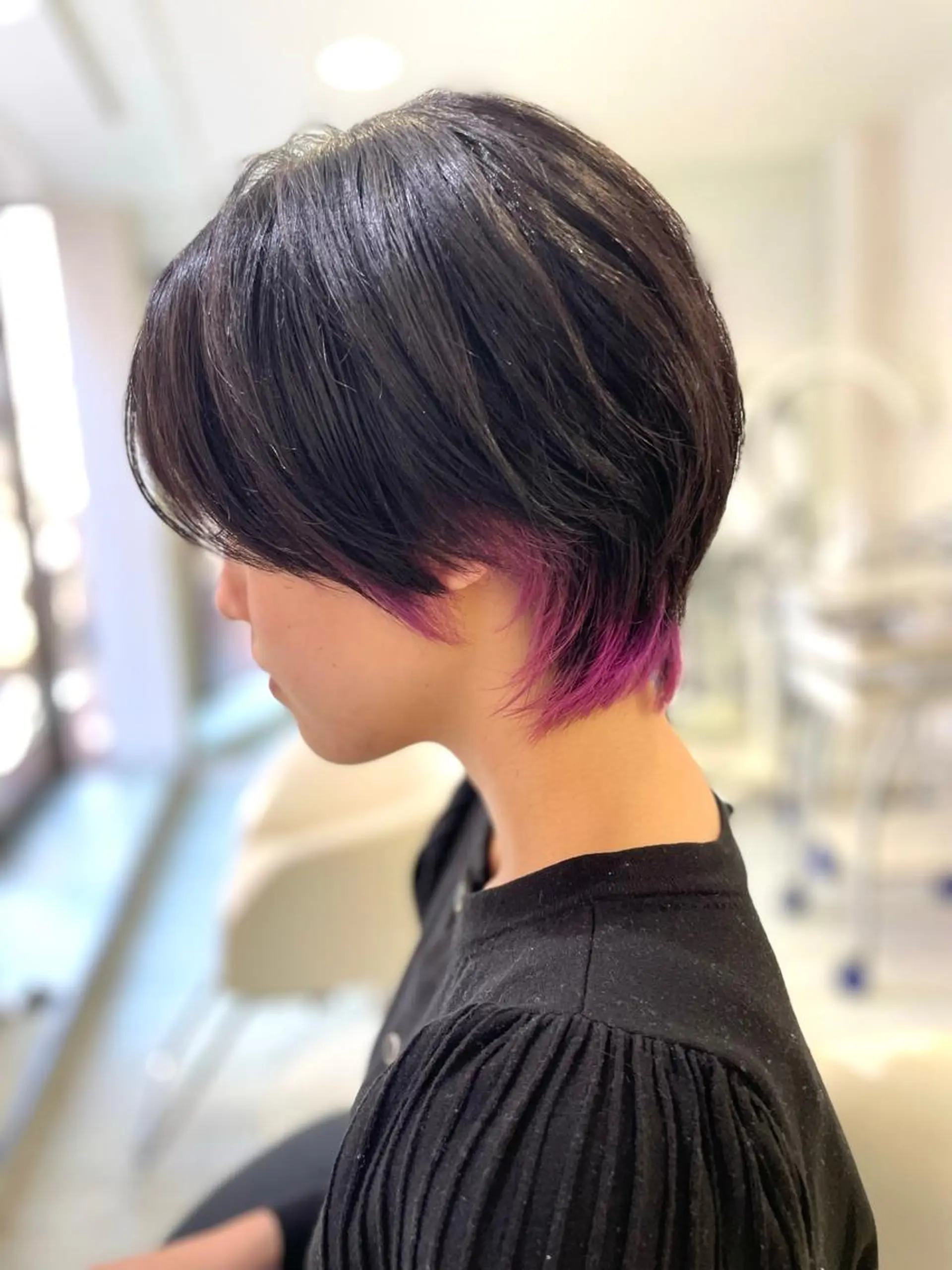 ショート カラー ショートヘア ウルフカット カット ヘアカラー チーフデザイナー 西川凌史のヘアスタイル