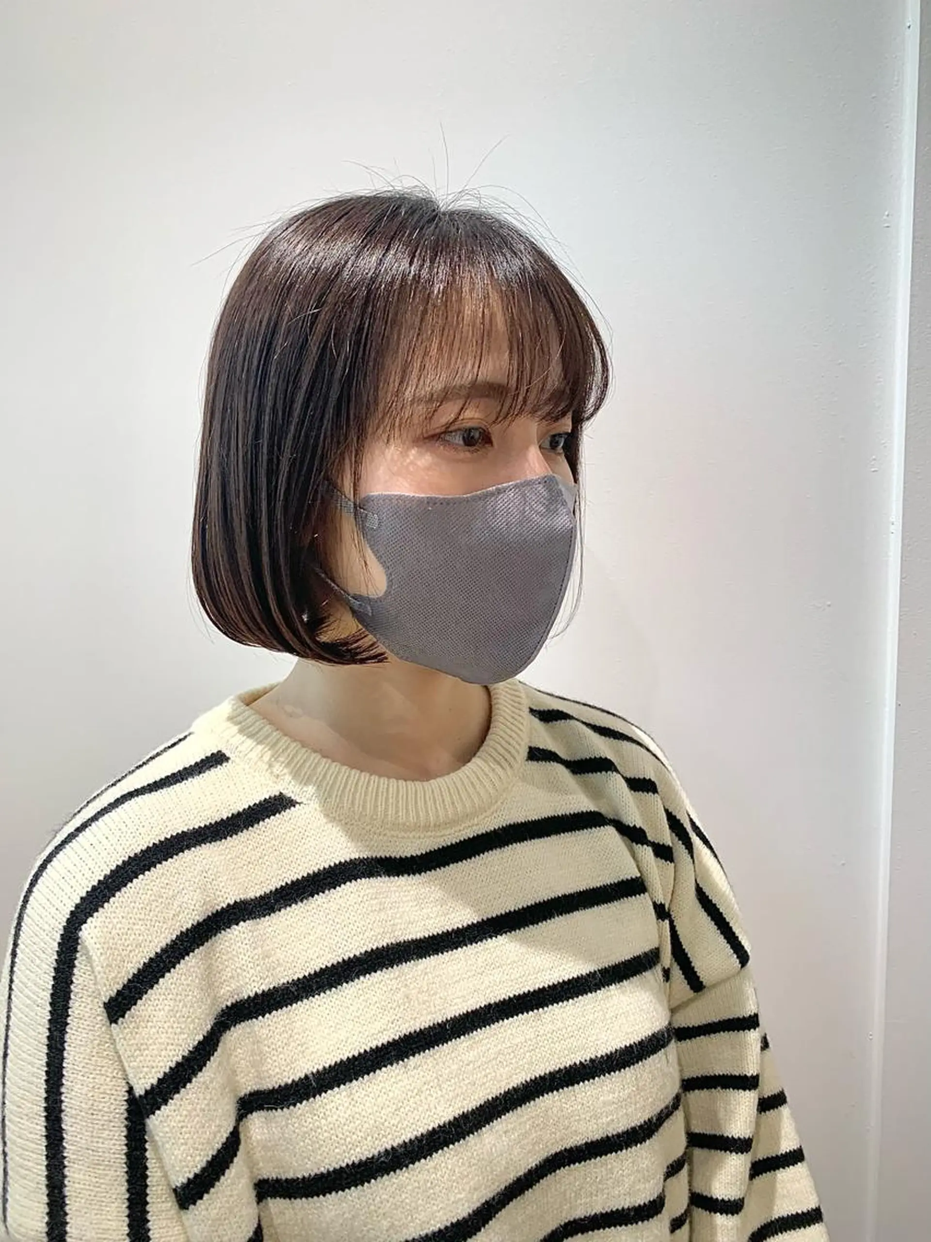 ショート カラー ボブ カット ヘアカラー トリートメント GO TODAY SHAiRE SALON 梅田店所属・柔らかくすみカラー ボブ/ショートのヘアスタイル