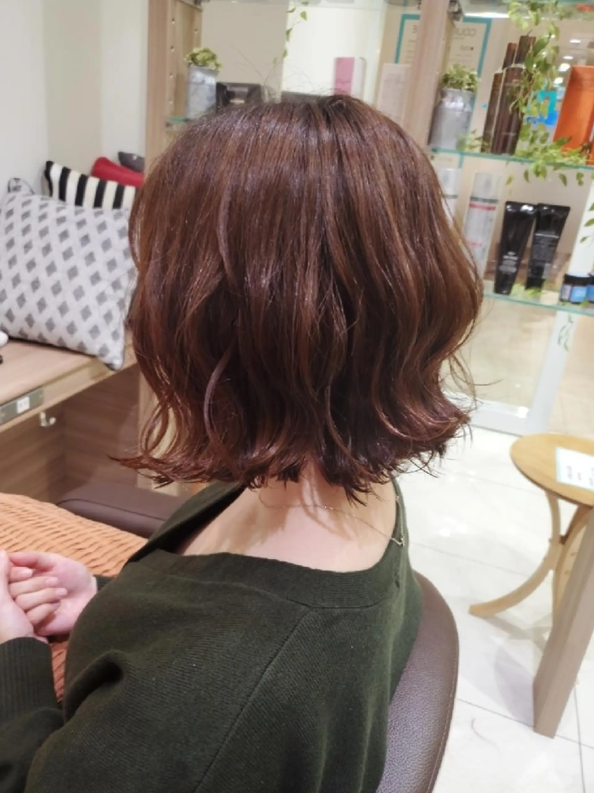 ミディアム カラー ベージュカラー オレンジ オレンジベージュ ヘアカラー 中村 和貴のヘアスタイル