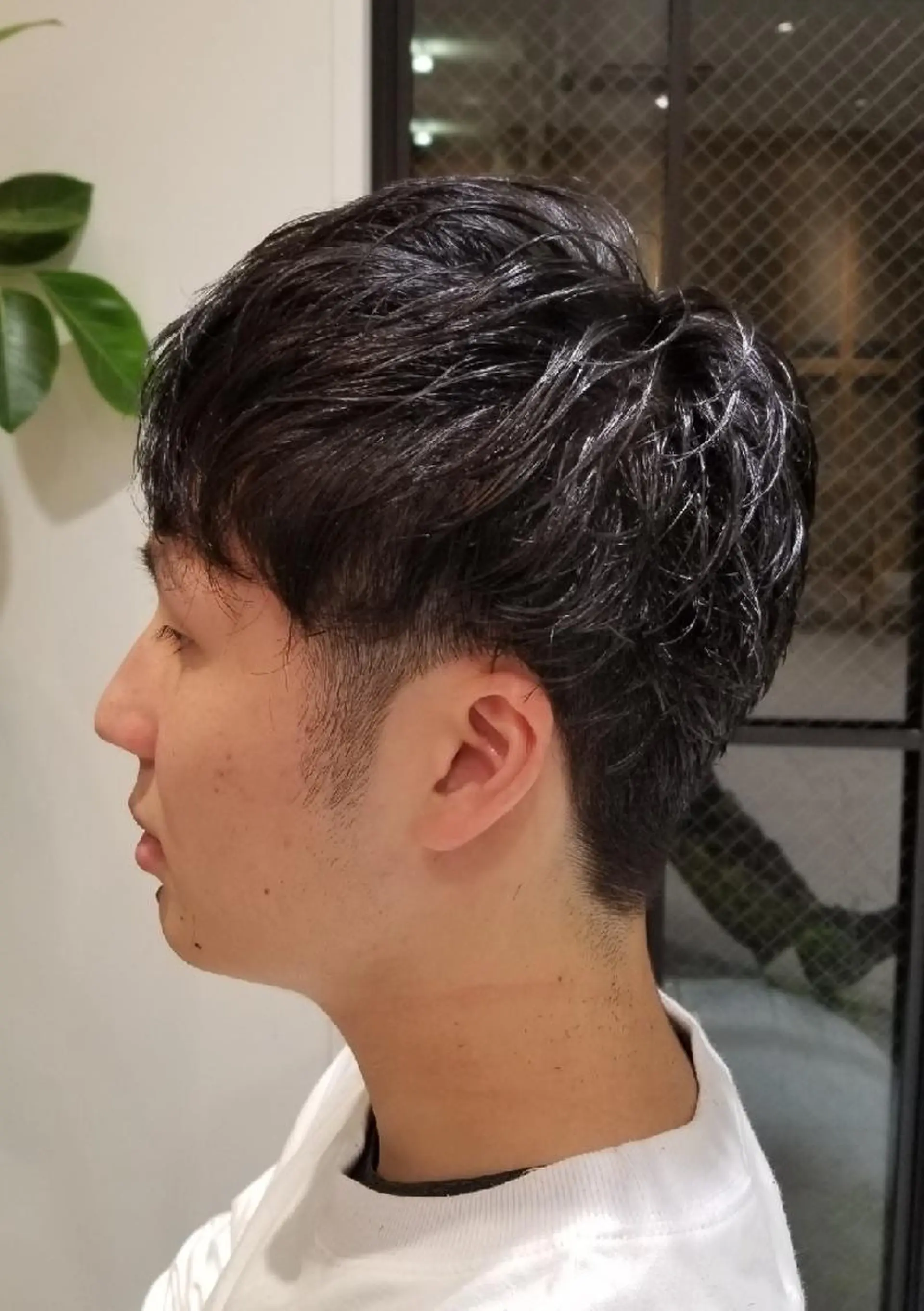 メンズ マッシュ 刈り上げ カット 🔴赤み消し/ 艶カラー落合　優🔴のヘアスタイル