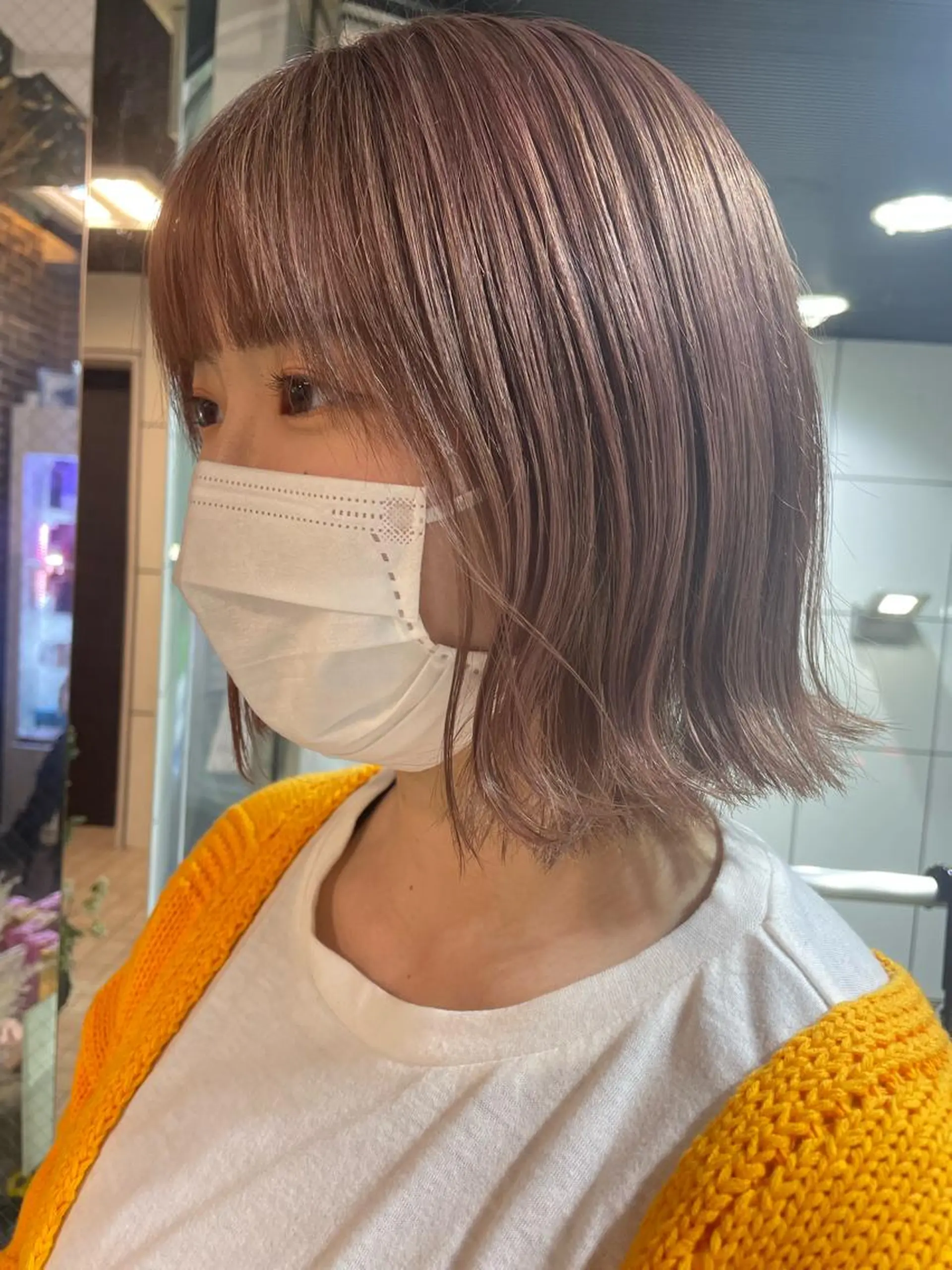 ミディアム カラー ブリーチ ケアブリーチ ダブルカラー イヤリングカラー イルミナカラー ヘアカラー トリートメント 韓国ヘア🦋 MIYUのヘアスタイル