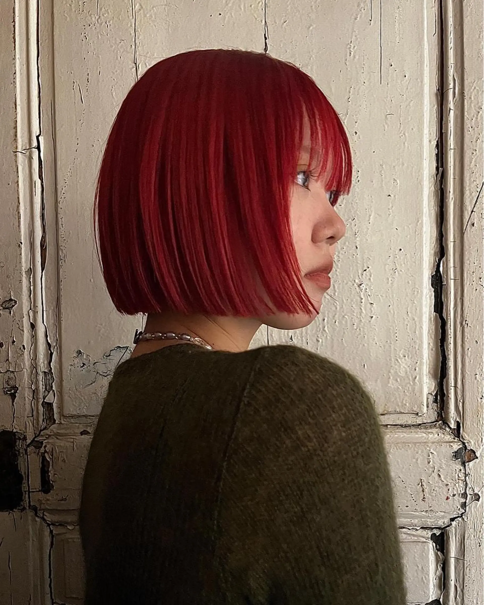 ミディアム カラー Vicky ブリーチ メンズカジュアルのヘアスタイル