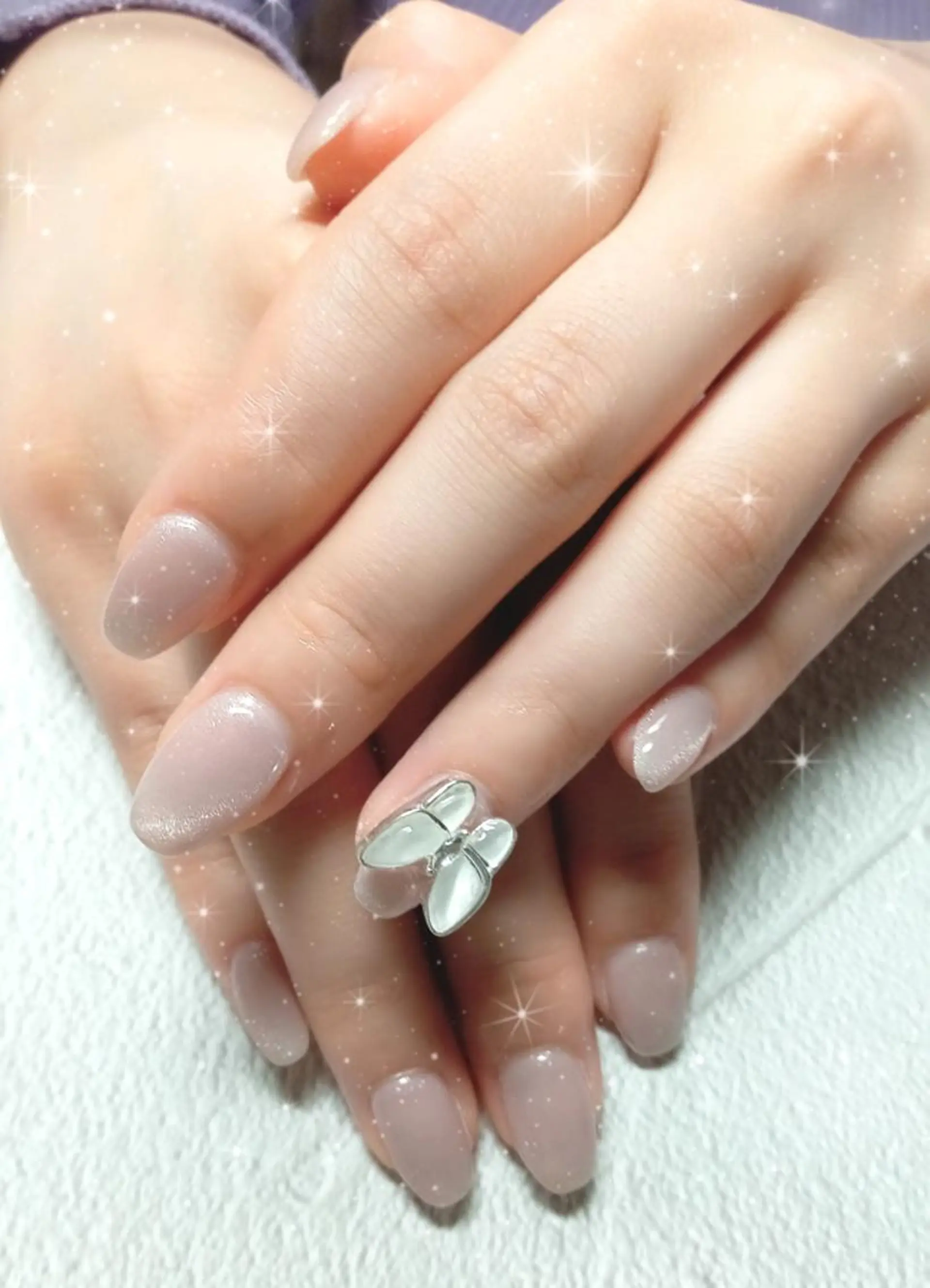 ネイル キラキラネイル マグネットネイル ビー玉ネイル オフィスネイル シンプルネイル ハンドネイル flure de neige yukiのネイルデザイン