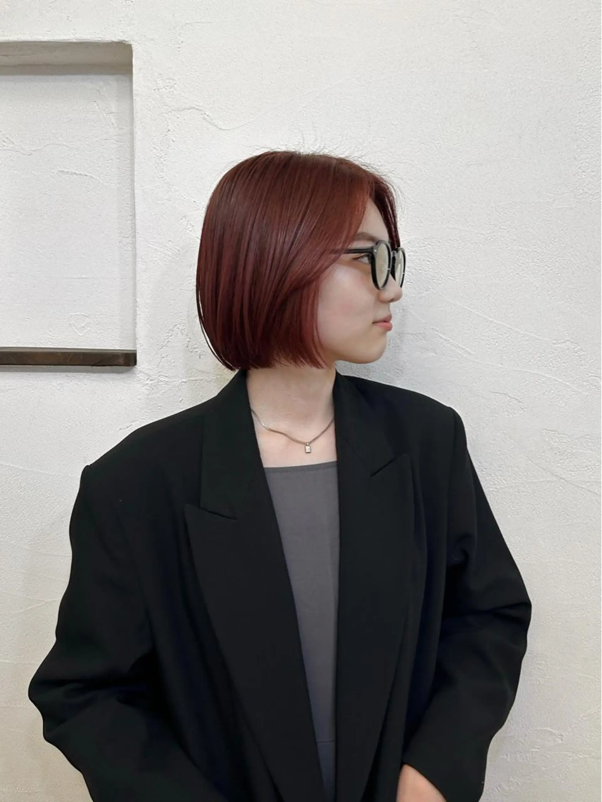 カラー ボルドーカラー ブラウンカラー レッドカラー ヘアカラー たきぐち さくらのヘアスタイル