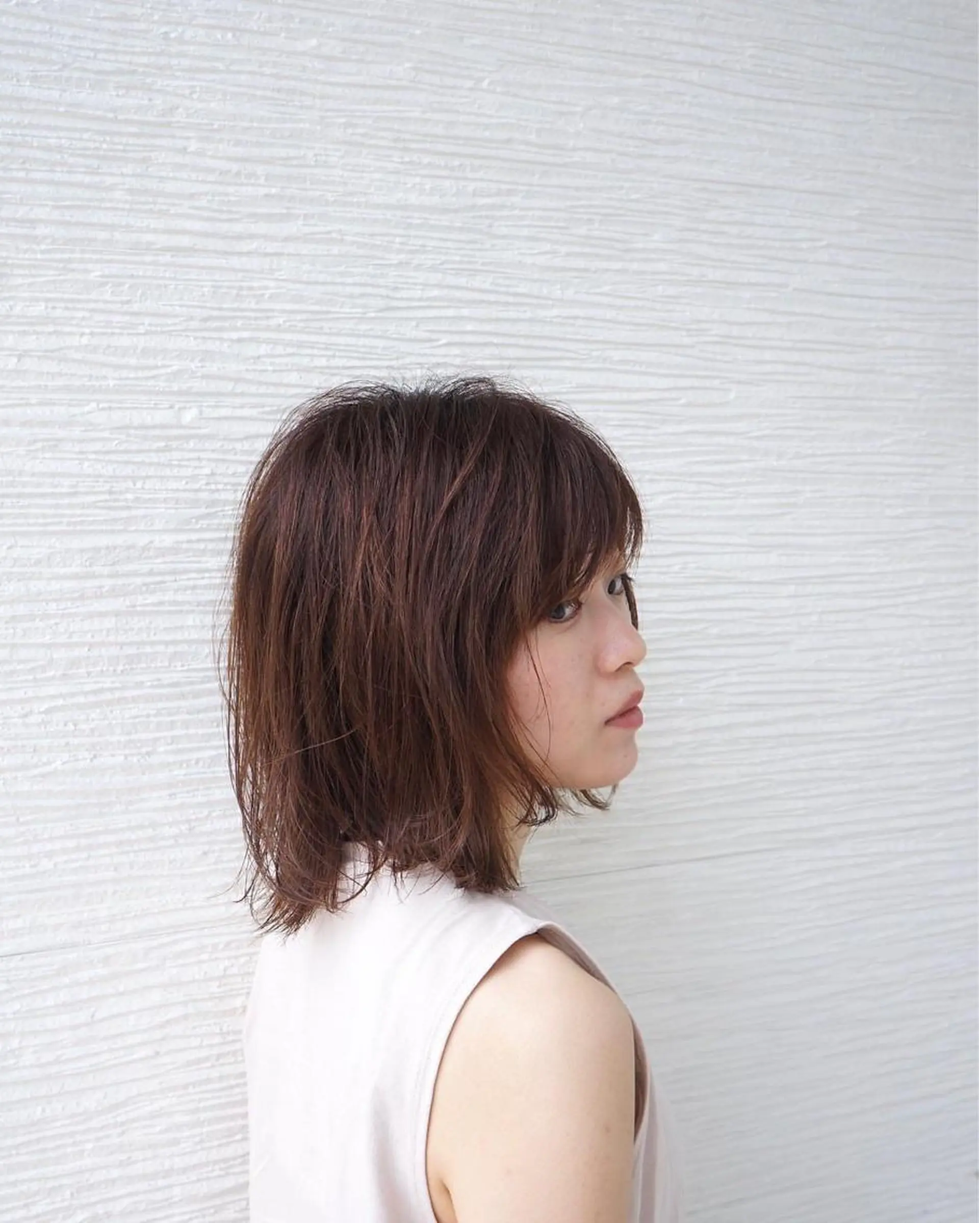 ミディアム 撮影モデル soso所属・丹下 鐘太郎のヘアスタイル
