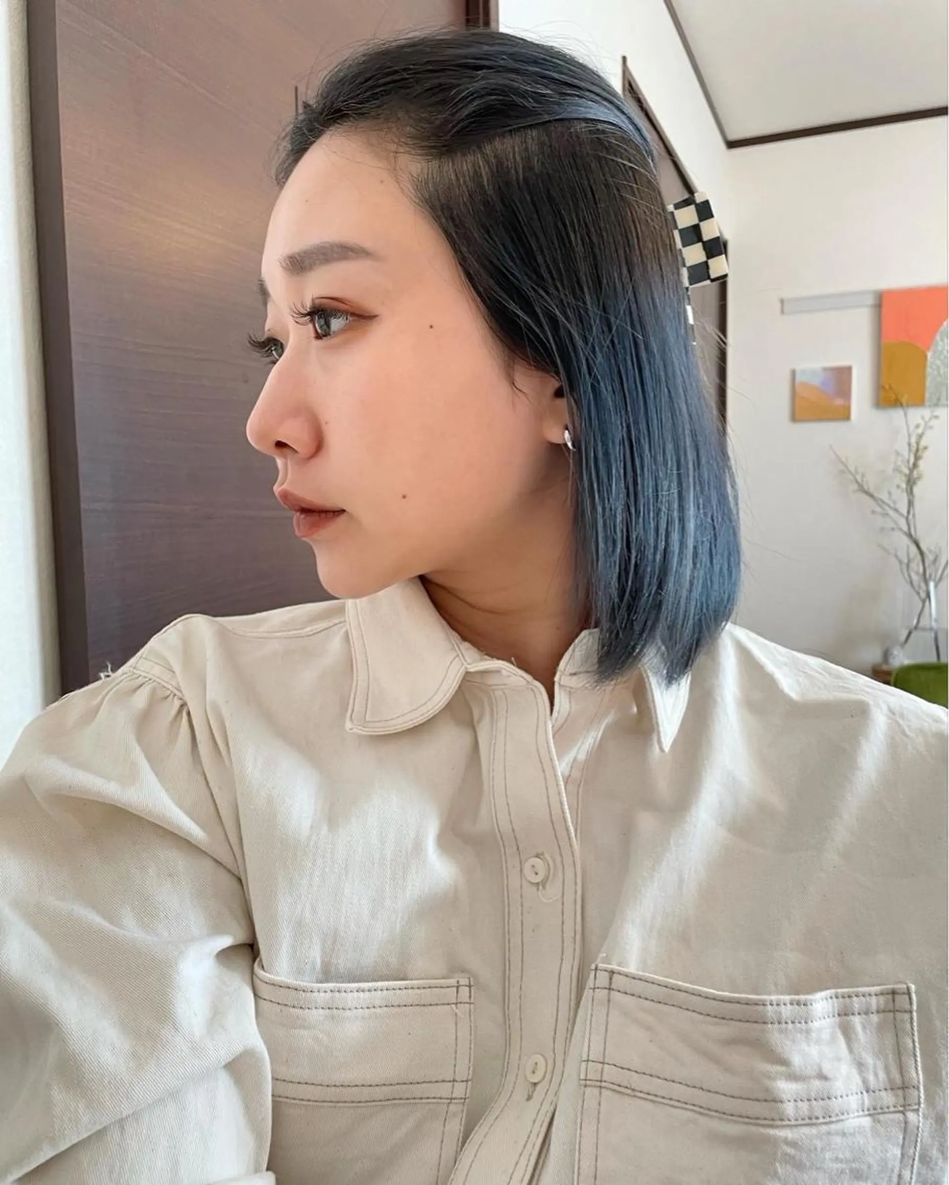 ミディアム カラー パーマ ヘアアレンジ 💖美髪改善💖 辻未侑のヘアスタイル