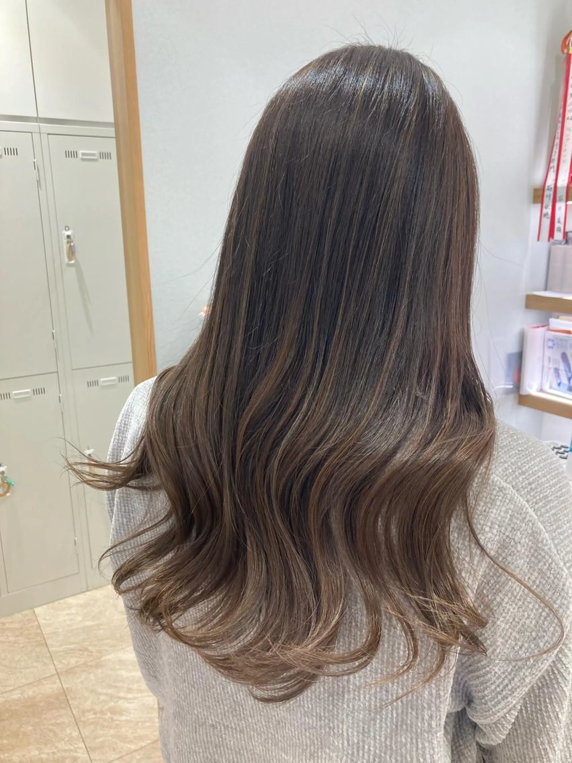 ロング カラー 透明感カラー ヘアカラー 野村 さなみ✨ぱっつんボブのヘアスタイル