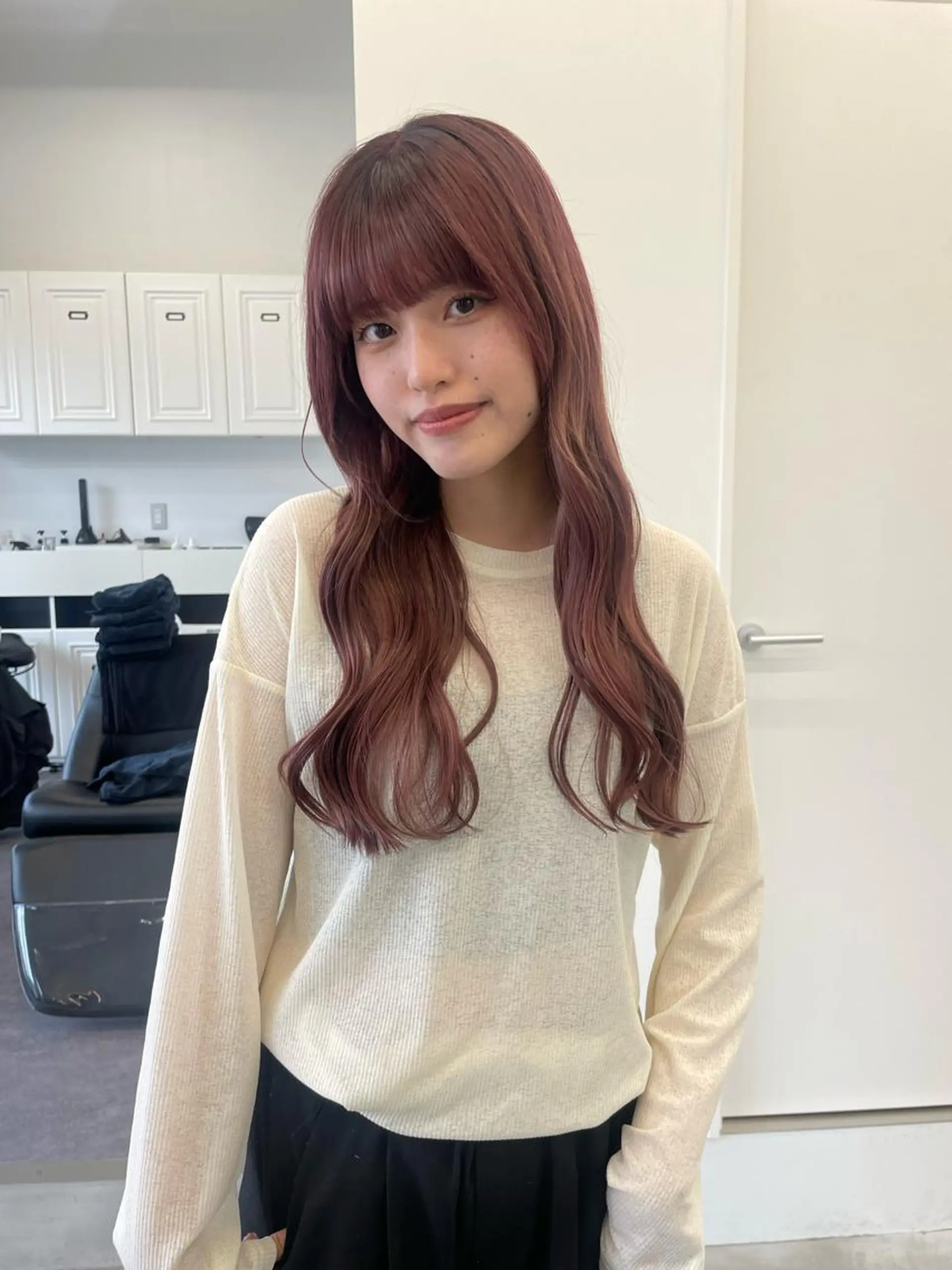 ロング カラー ブラウンカラー ピンクカラー ピンクブラウン 薬院浄水通/ショート /ボブ/rukaのヘアスタイル