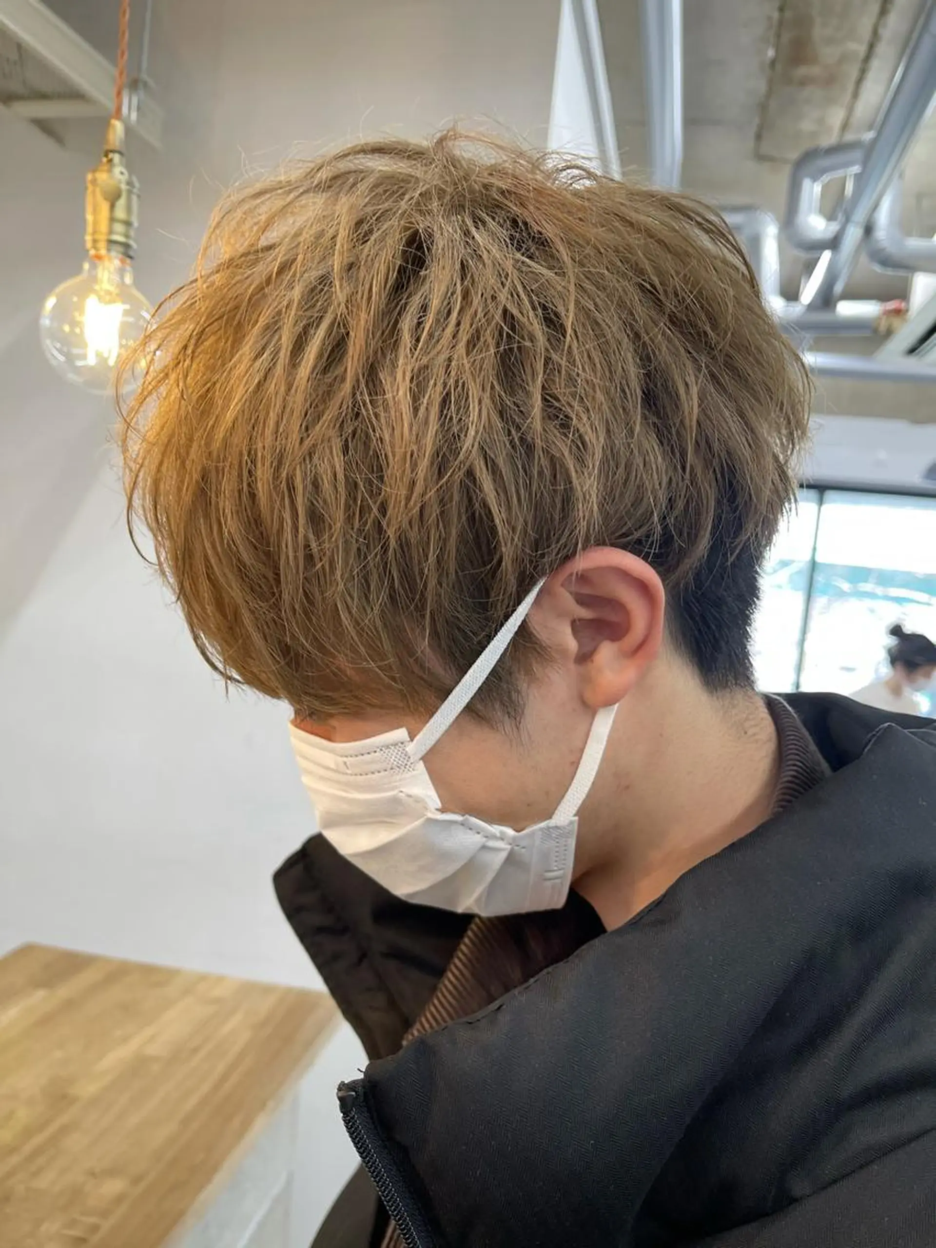 ショート カラー メンズ カット ヘアカラー 森本裕/オーナー/ スパイラルパーマのヘアスタイル