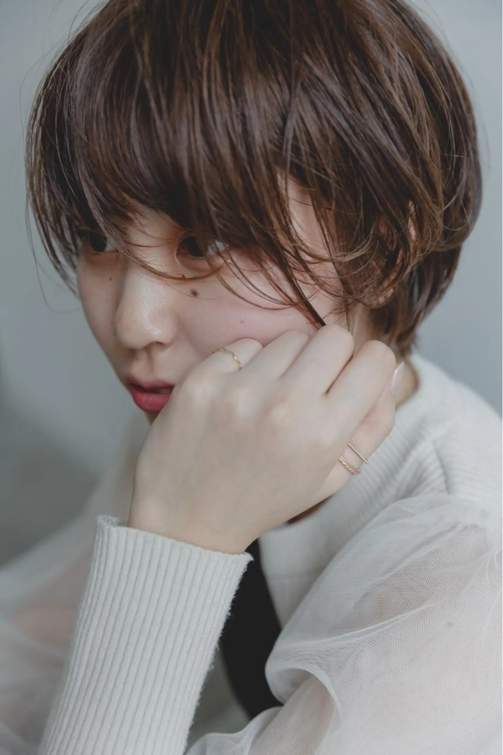 ショート カラー ツジガキ ユウスケのヘアスタイル
