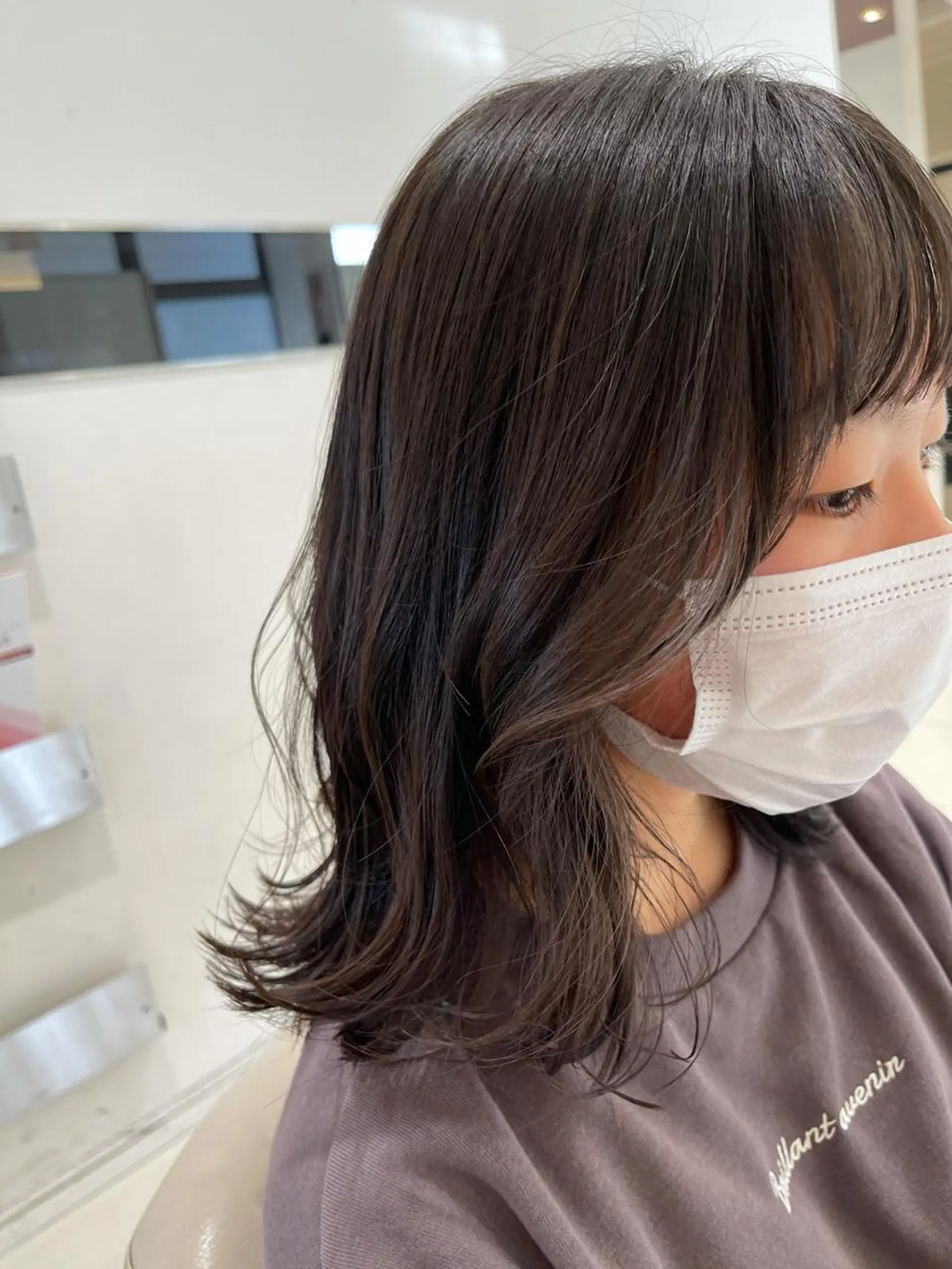 ミディアム 柏本 果菜のヘアスタイル
